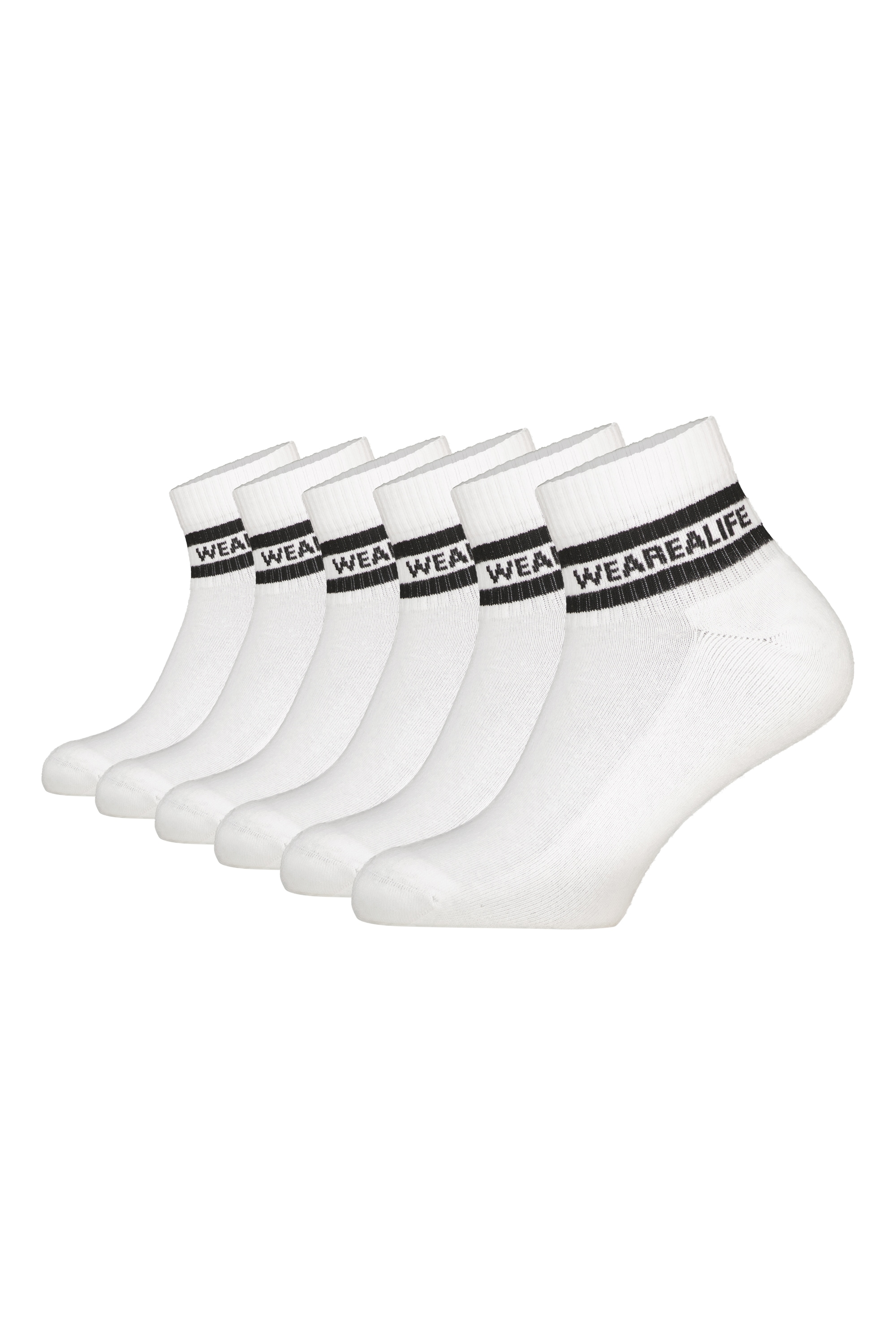 Alife & Kickin Sneakersocken knöchelhoch mit Streifen, aus Baumwolle mit weichem Bund