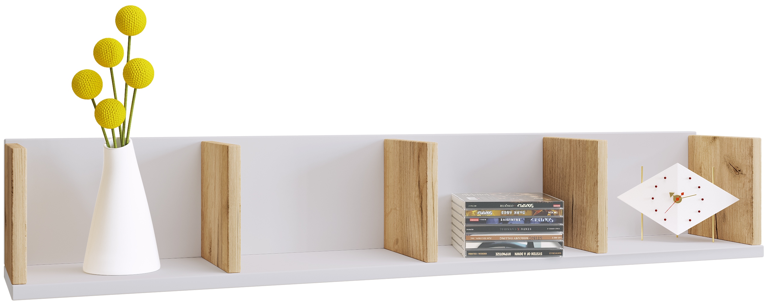 VCM Wandregal "Holz Wandregal Hängeregal Wandboard Regal Honsa" 1 Stk. tlg.