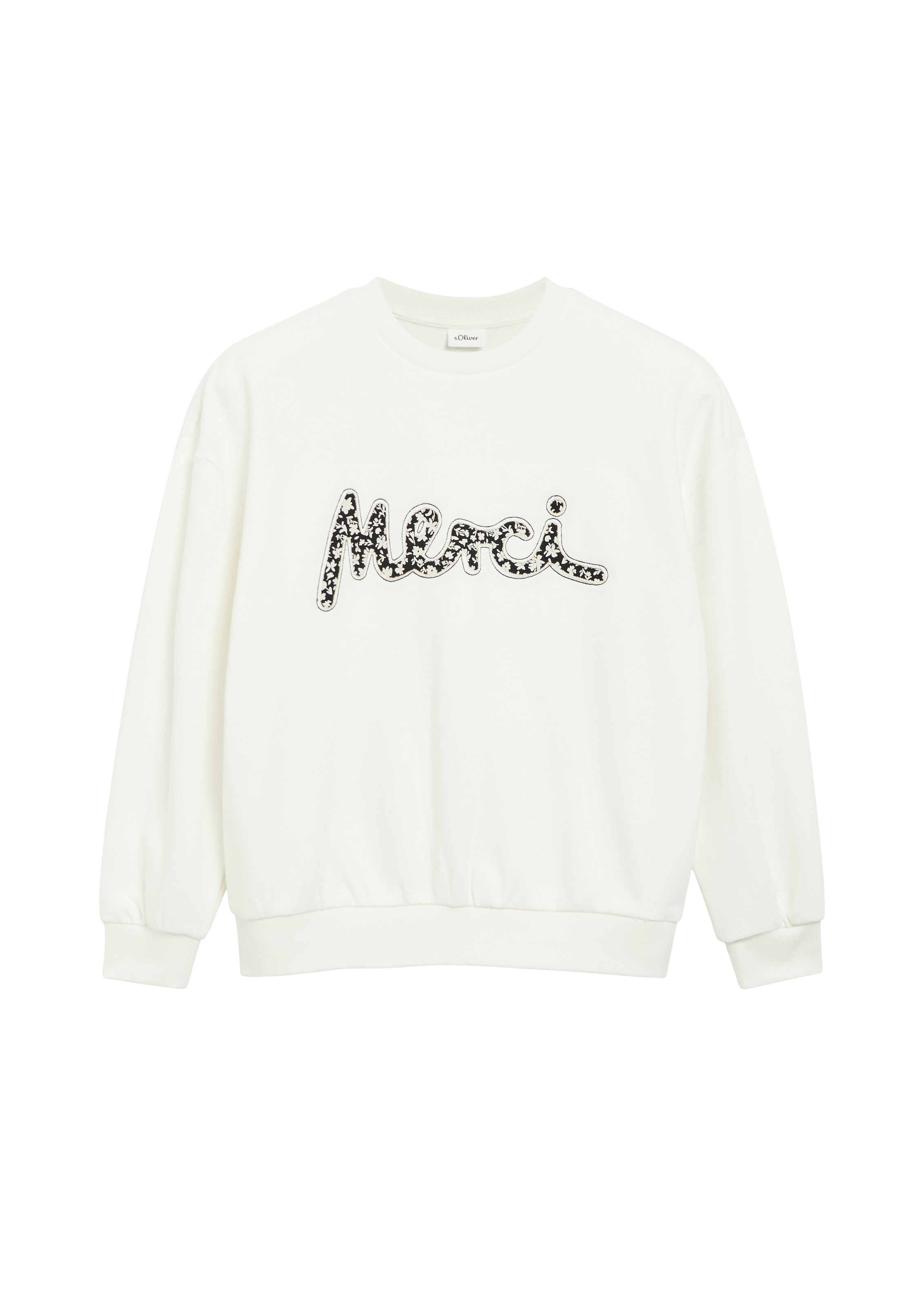 s.Oliver Junior Sweatshirt , mit Applikation, Oversize, Baumwollmix
