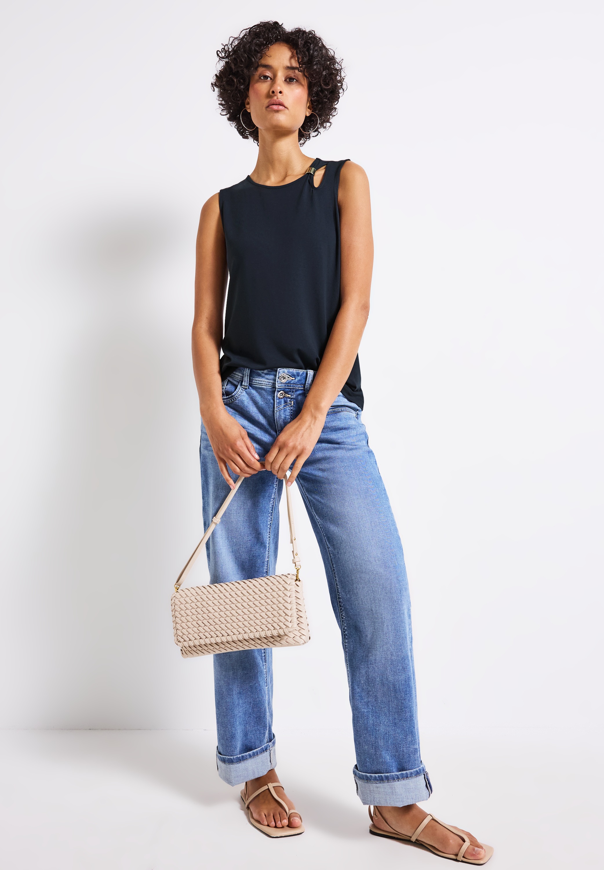 STREET ONE Shirttop, mit Cut-Out
