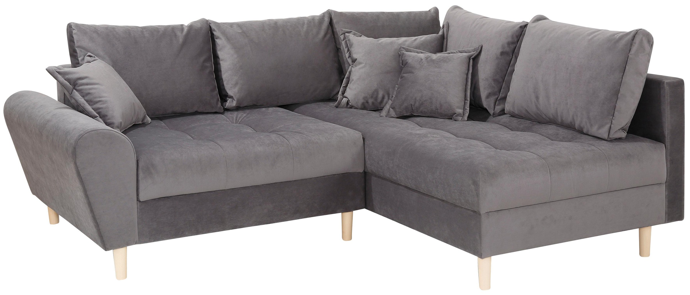 Thumbnail - Home affaire Ecksofa "Rice L-Form, B: 223 cm - OTTO. Verlässliche Qualität." Set: Sofa & Hocker, mit 3 Zierkissen, Feder...