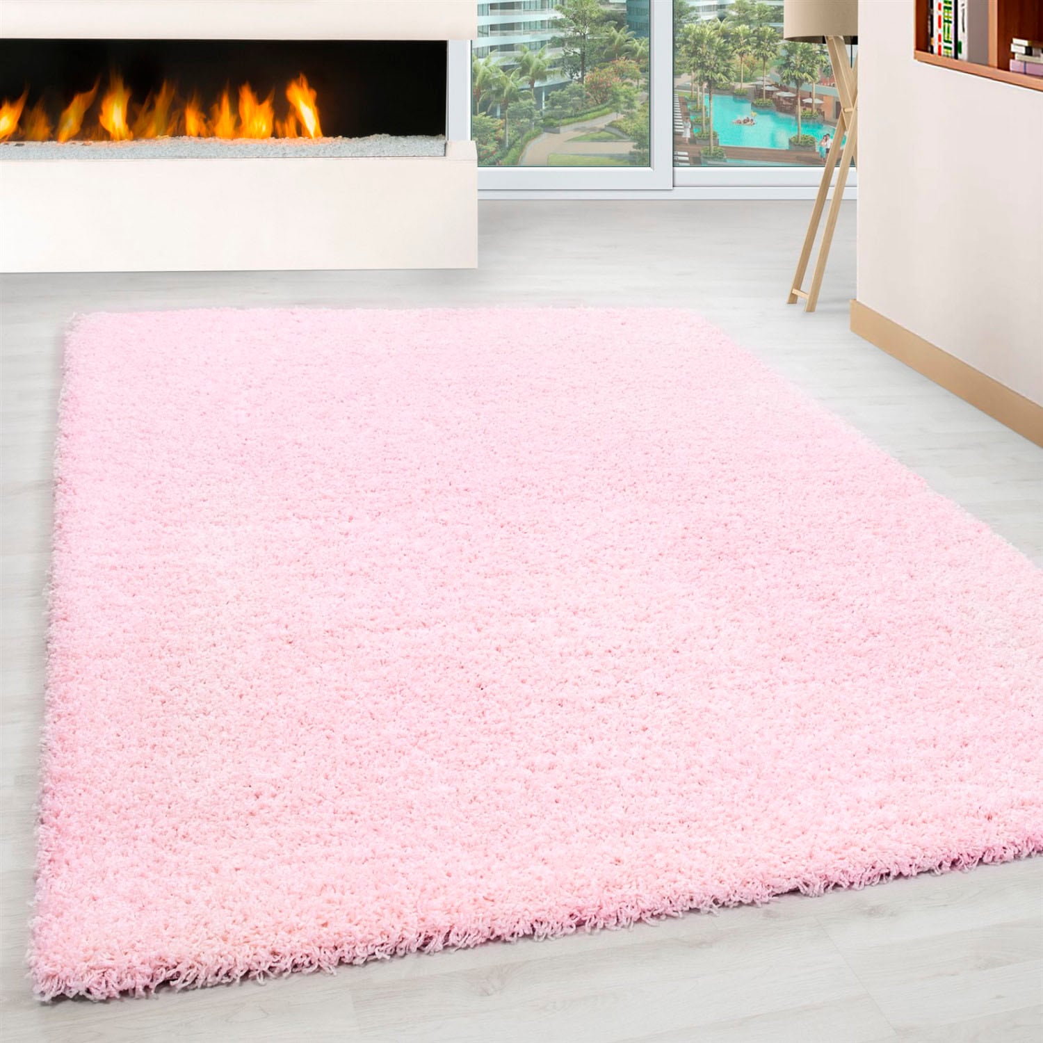 Ayyildiz Teppiche Hochflor-Teppich "Life Shaggy 1500, auch als Läufer und in Rund erhältlich" rechteckig 30 mm Höhe Langflor, uni, große Farb- und Größenauswahl. Wohnzimmer, alle Räume