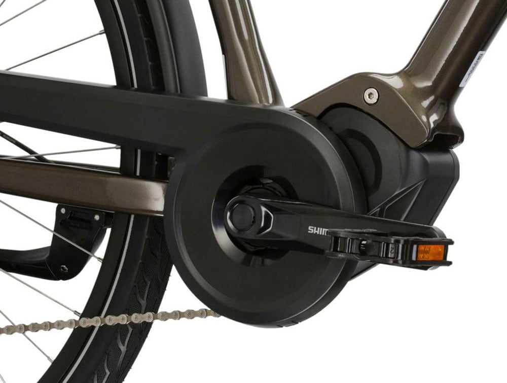 Kross E-Bike »E-Citybike Sentio Hybrid 3.0 28 Zoll braun«, 7 Gang, Shimano, DEORE T6000, Mittelmotor 250 W