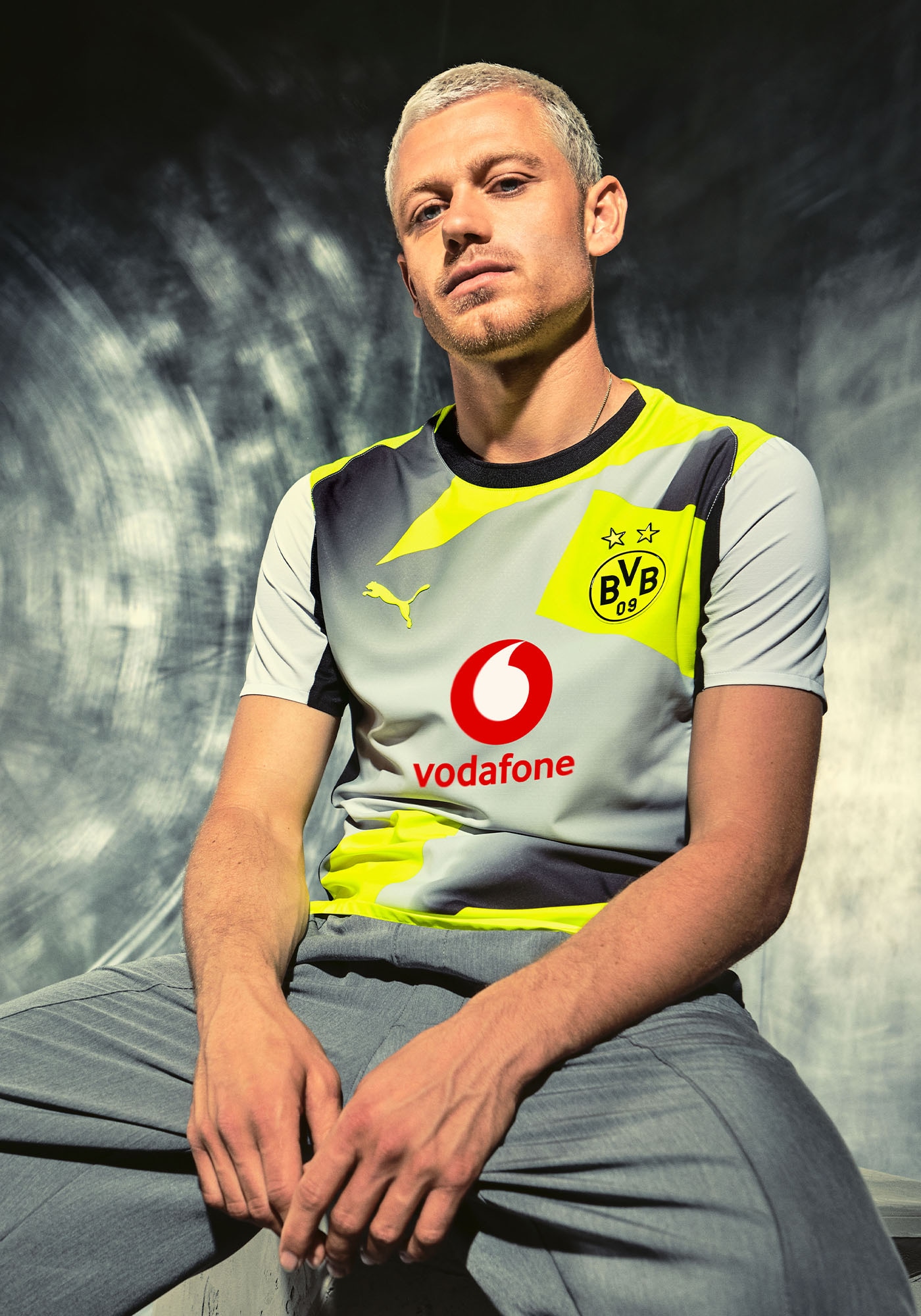 PUMA Fußballtrikot »BVB AWAY JERSEY REPLICA« Regular Fit, für Sportmode und Fußball, Kurzarmdesign