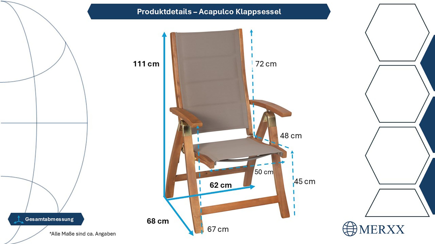 MERXX Garten-Essgruppe »Acapulco« 7 Stk. tlg.