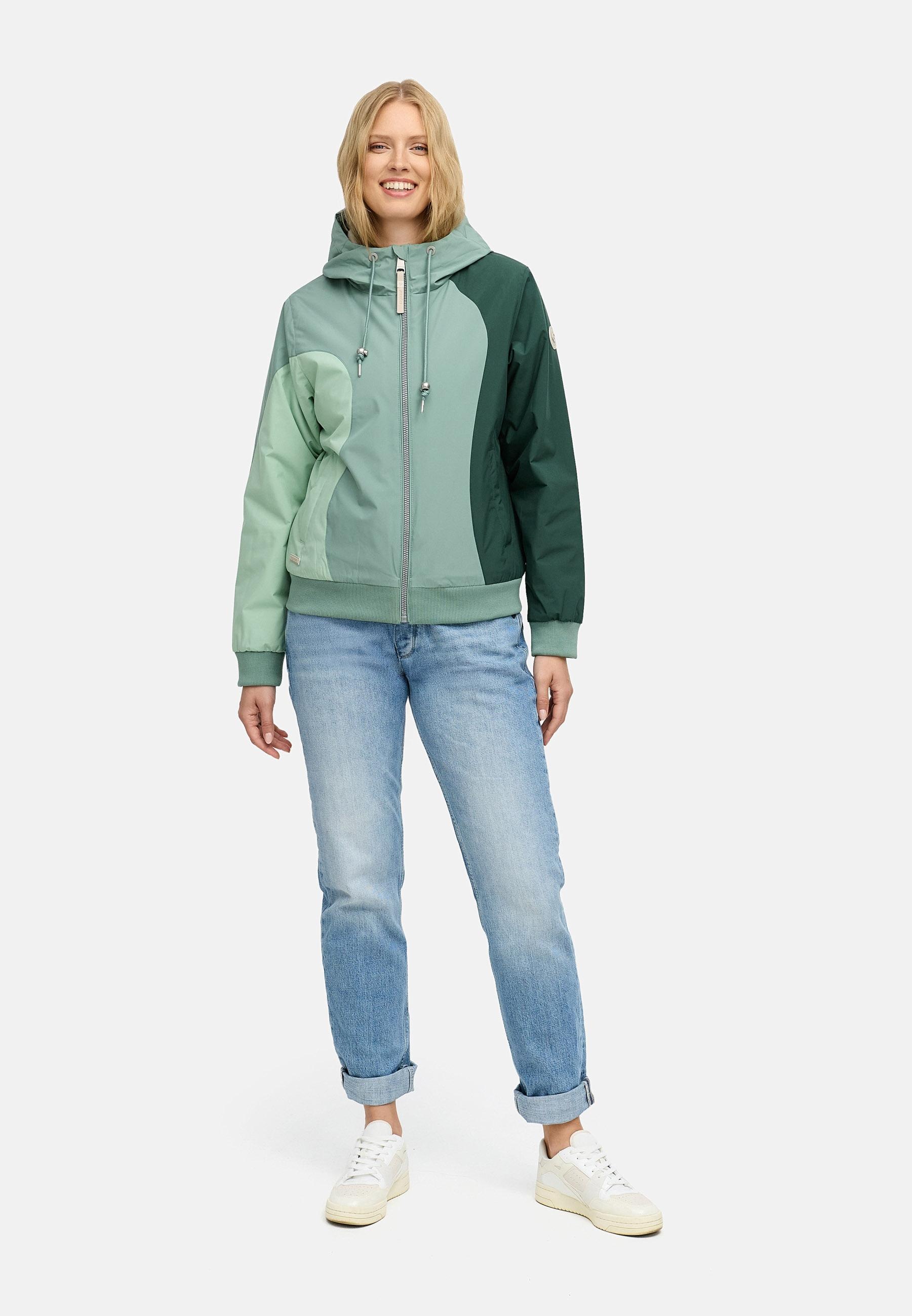 Ragwear Bomberjacke »Oggie Block Warm YOUMODO«, mit Kapuze, Wasserdichte Outdoorjacke mit Kapuze