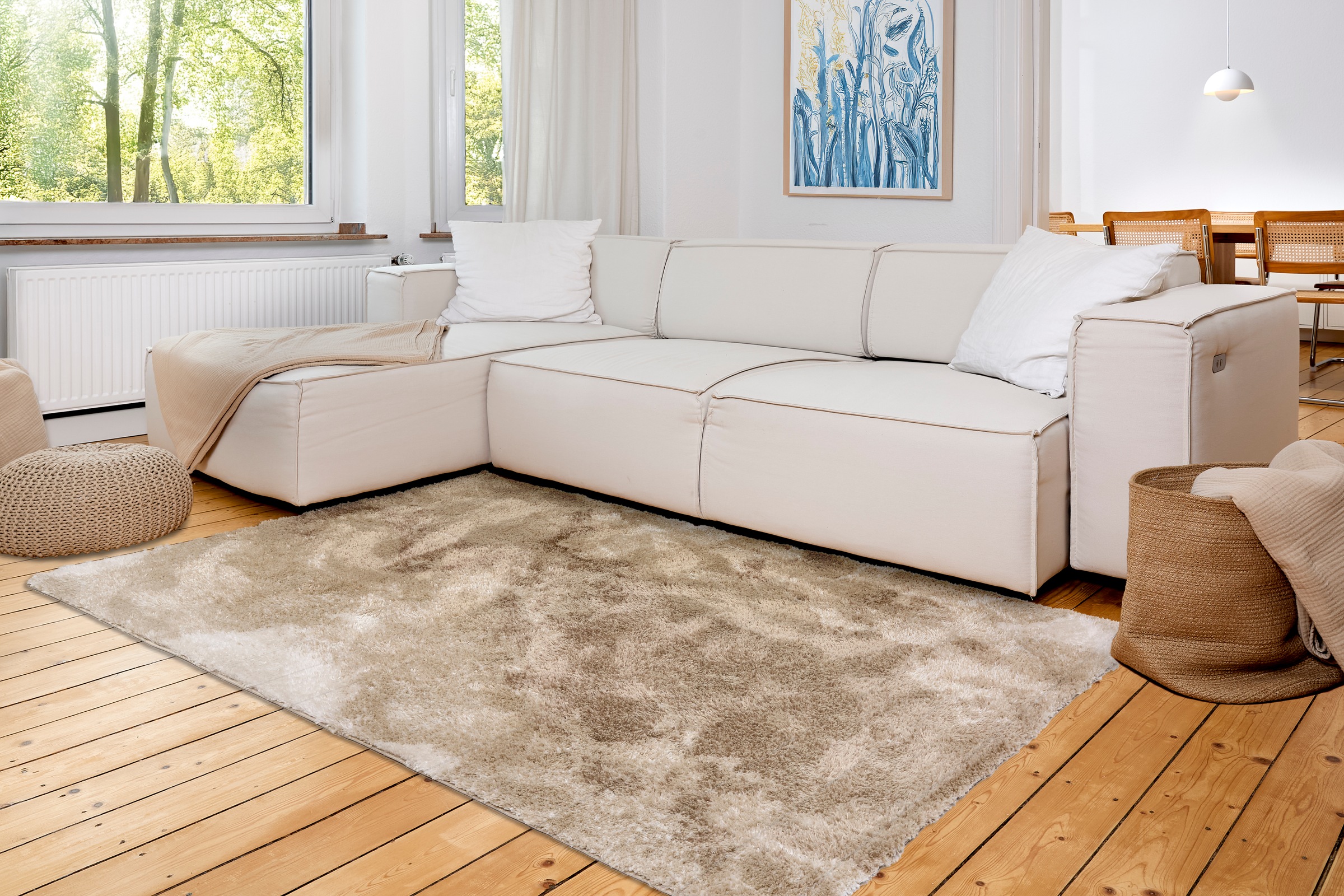 ASTRA Hochflor-Teppich »Paulie 251«, rechteckig, 25 mm Höhe, Langflor, Shaggy, Wohnzimmer, Schlafzimmer