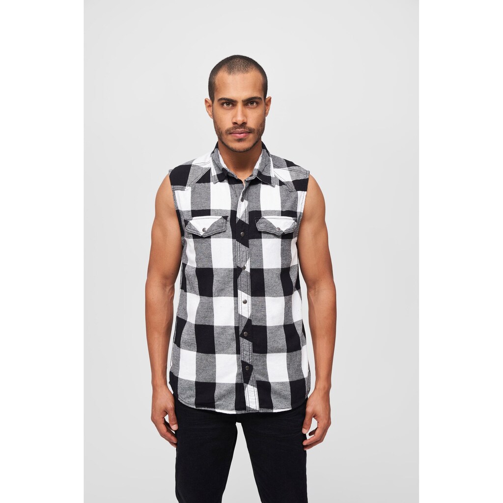 Brandit Jerseyweste »Brandit Herren Checkshirt Sleeveless«, (1 tlg.)