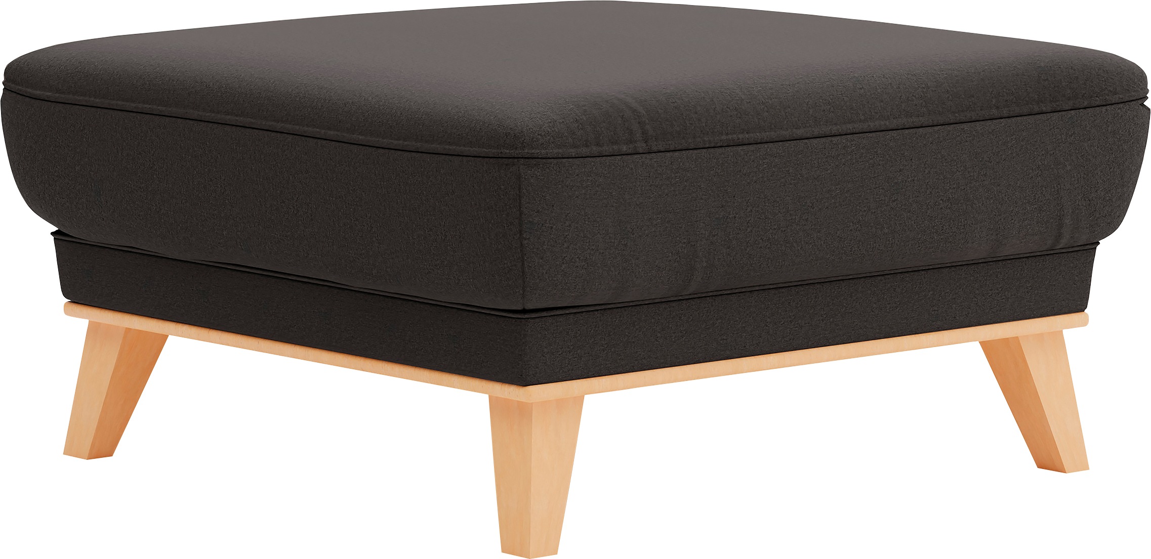 sit&more Polsterhocker »Lavida«, Mit elegantem Holzrahmen