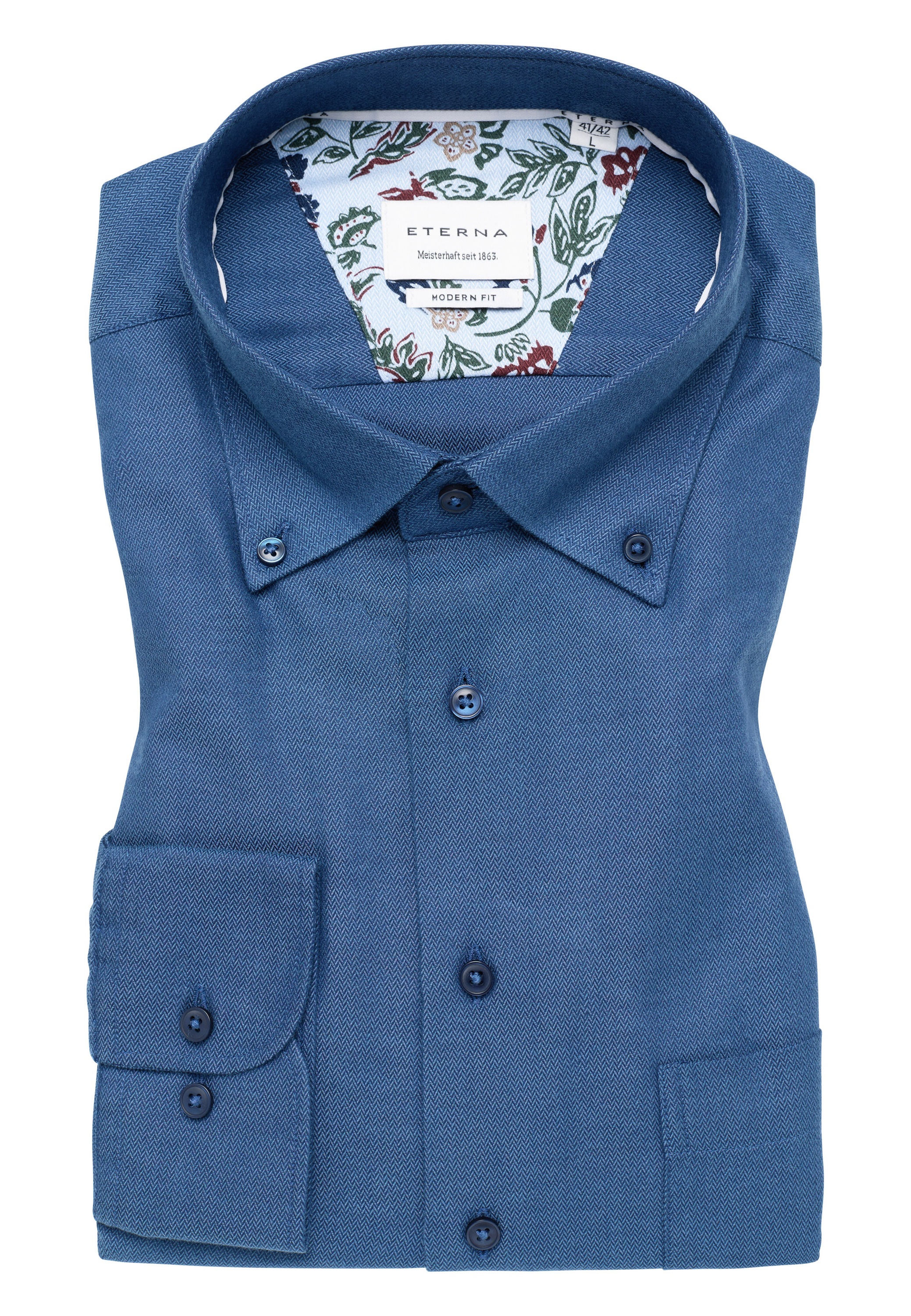 Eterna Langarmhemd »MODERN FIT«, EASY IRON (bügelleicht)