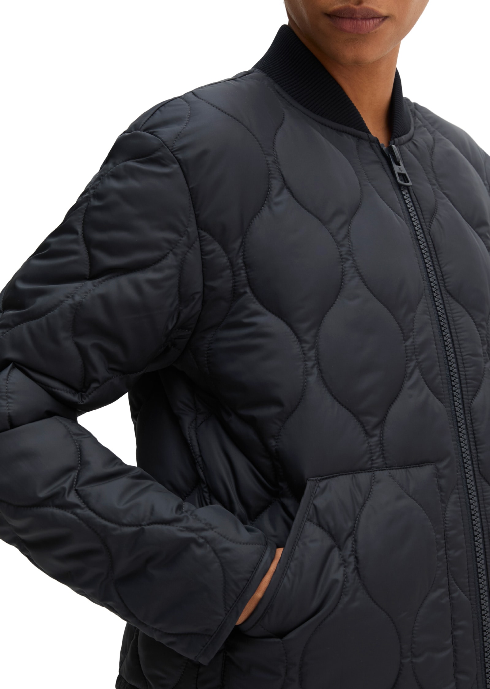 Marc O'Polo Outdoorjacke »aus recyceltem Polyester« ohne Kapuze