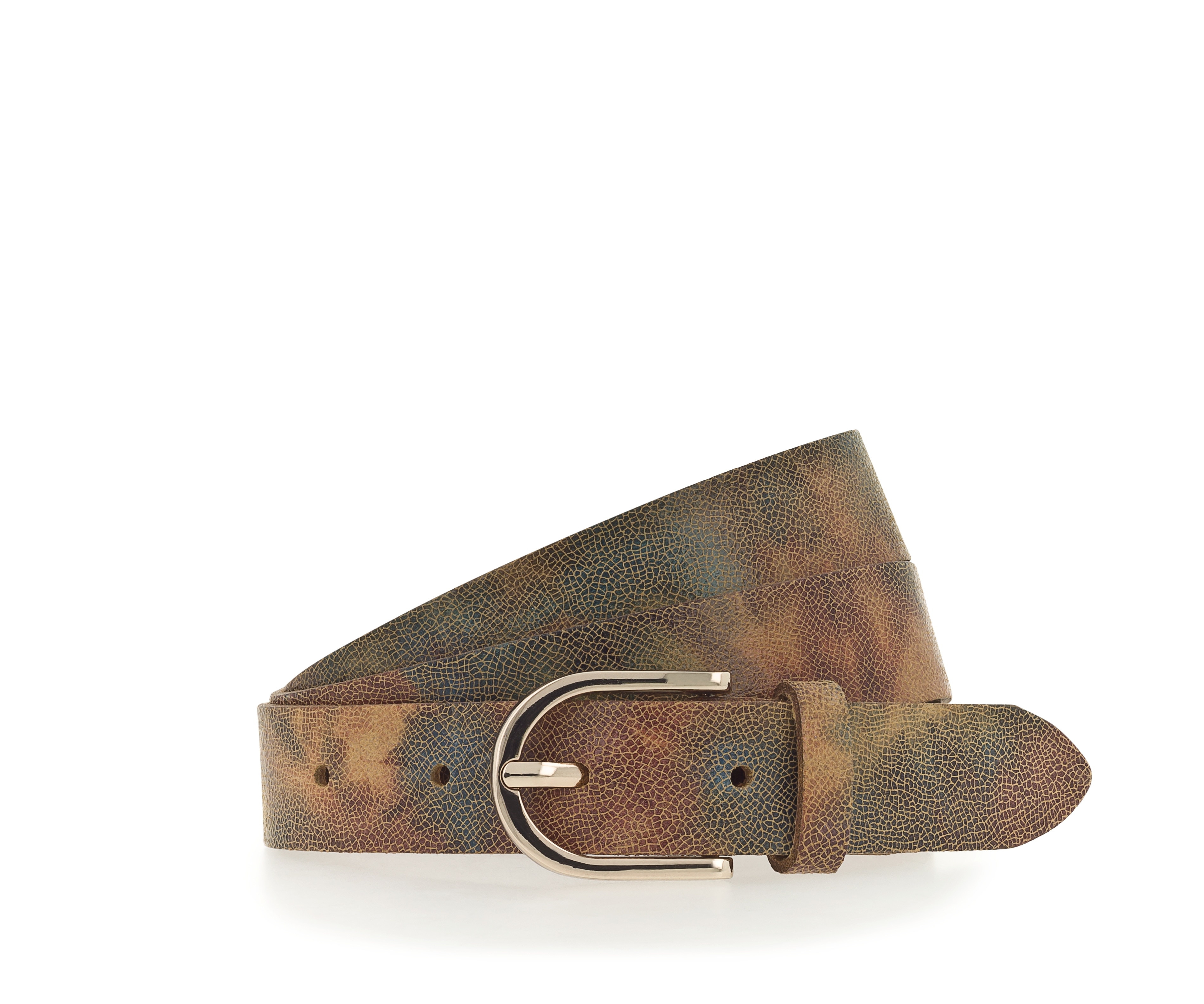Tamaris Ledergürtel ""Claire Gold"" Glänzende Schließe, 2,5 cm breit