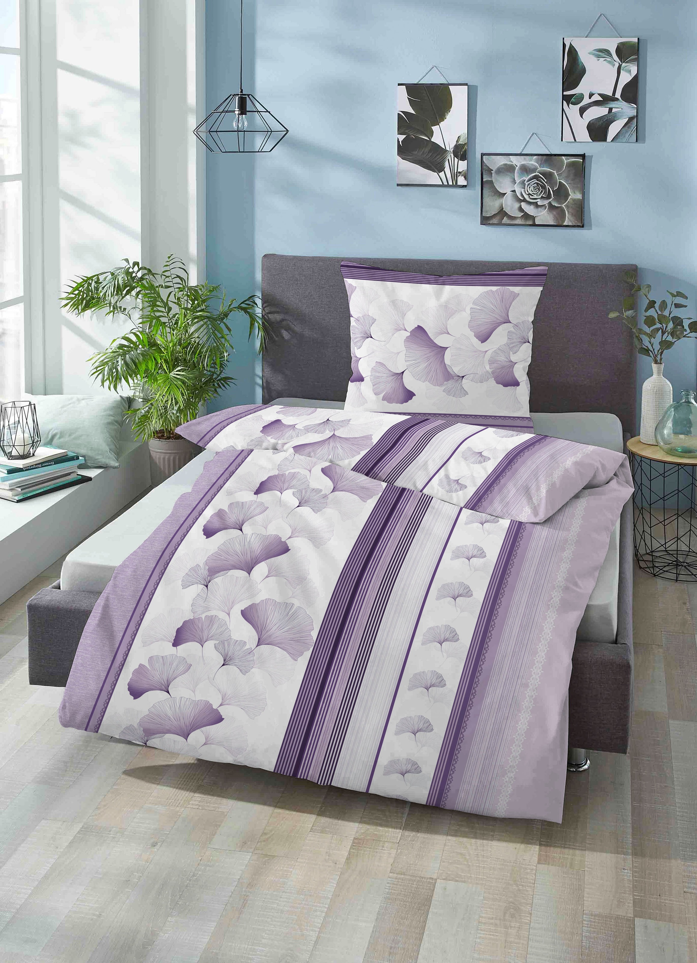 Biberna Bettwäsche "Konstantin" 2 Stk. tlg. Mako-Baumwoll Satin Qualität au günstig online kaufen