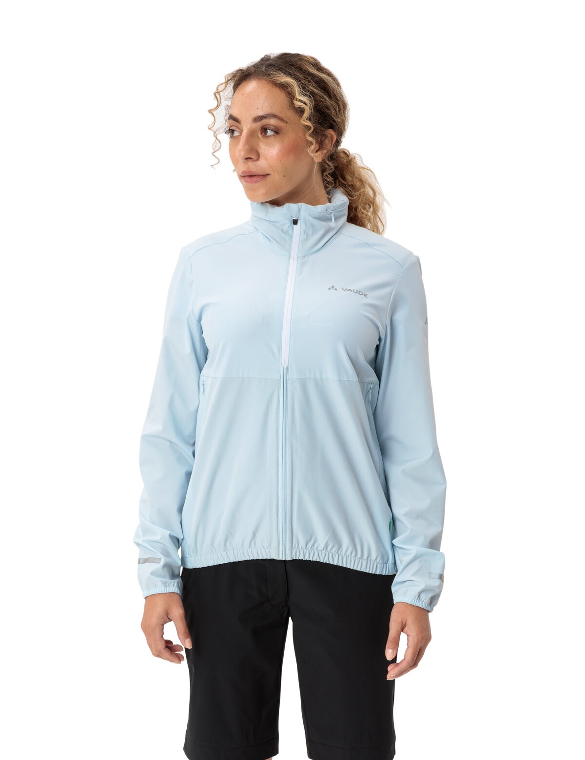VAUDE Funktionsjacke "WOMENS CYCLIST AIR JACKET" 1 Stk. tlg. mit Kapuze sportlich, wasserabweisend, windabweisend, atmungsaktiv
