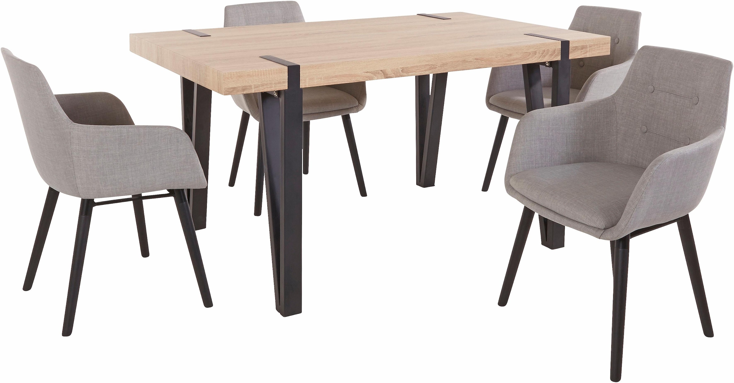 Home affaire Essgruppe »Sanchez und Bradford«, (Set, 5 tlg.), mit Tisch, Breite  150 cm kaufen | BAUR