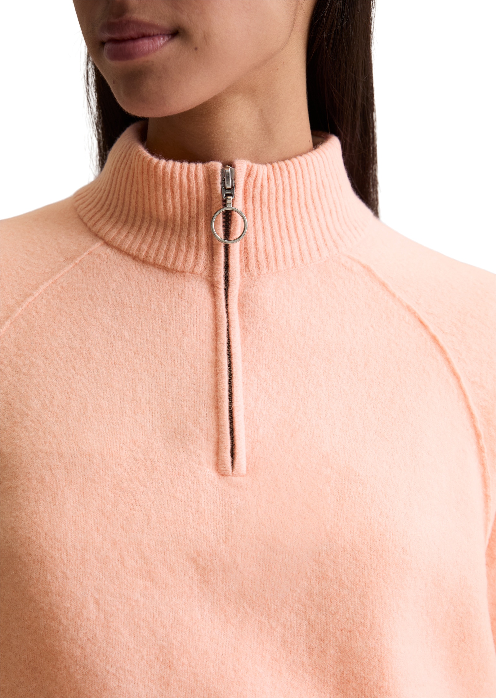 Marc O'Polo DENIM Strickpullover »aus flauschigem Schurwolle-Mix«