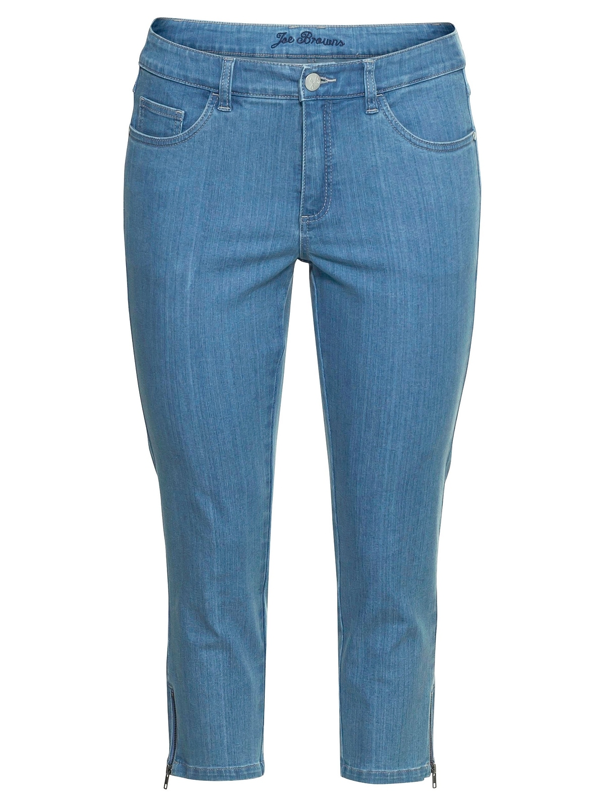 sheego by Joe Browns Stretch-Jeans »Große Größen«, in 7/8-Länge mit Zipper  am Saum für kaufen | BAUR