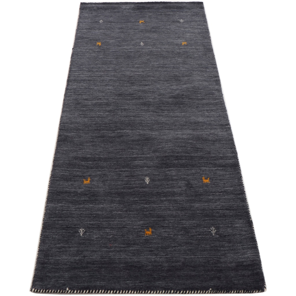 carpetfine Wollteppich »Gabbeh Uni«, rechteckig