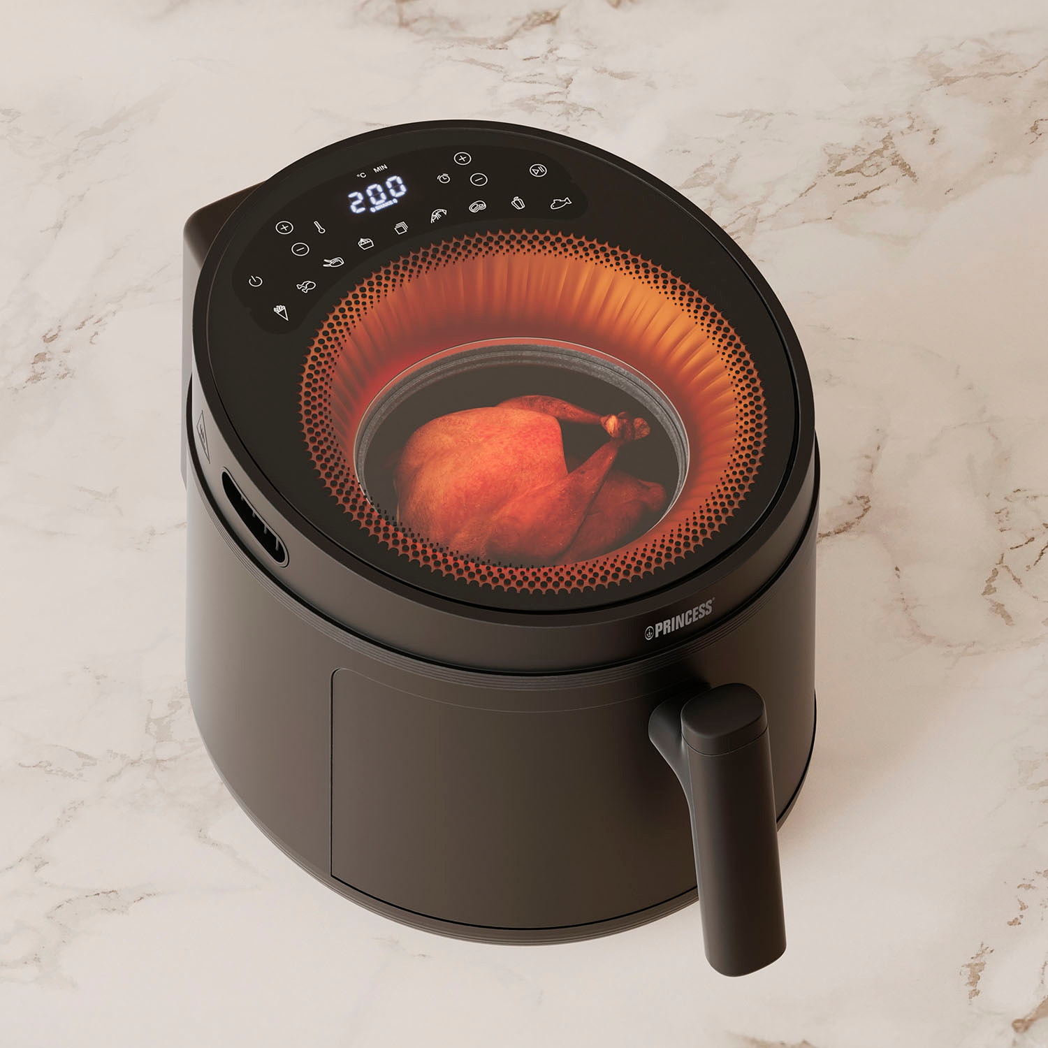 PRINCESS Heißluftfritteuse »182270 Cyclone Vision Airfryer«, 1500 W, Fassungsvermögen 5 l