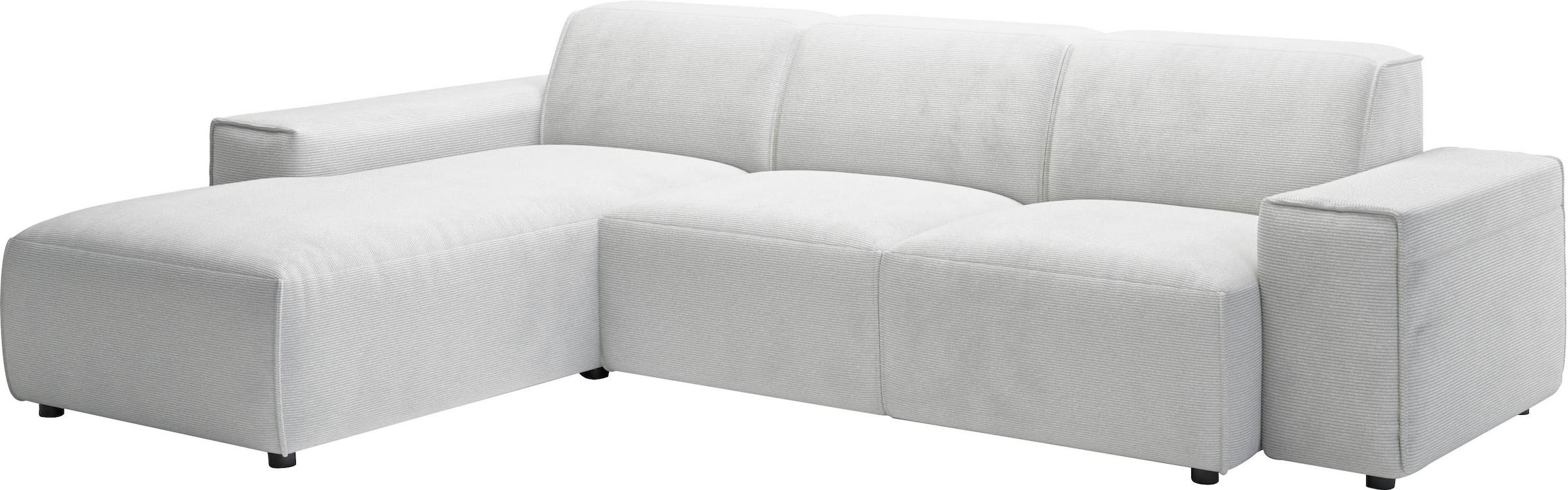 andas Ecksofa »Glimminge L-Form auch in Breitcord, Feincord + Easy care-Bezug,«, Breite 264, Zierkissen