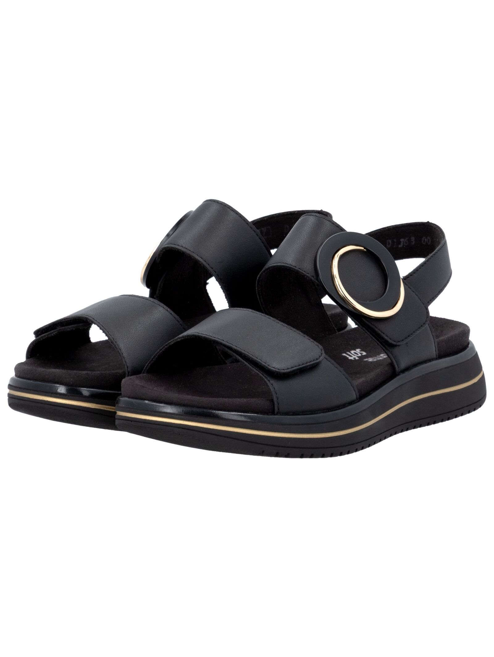 Remonte Women's Strap Sandal Black 37 3
