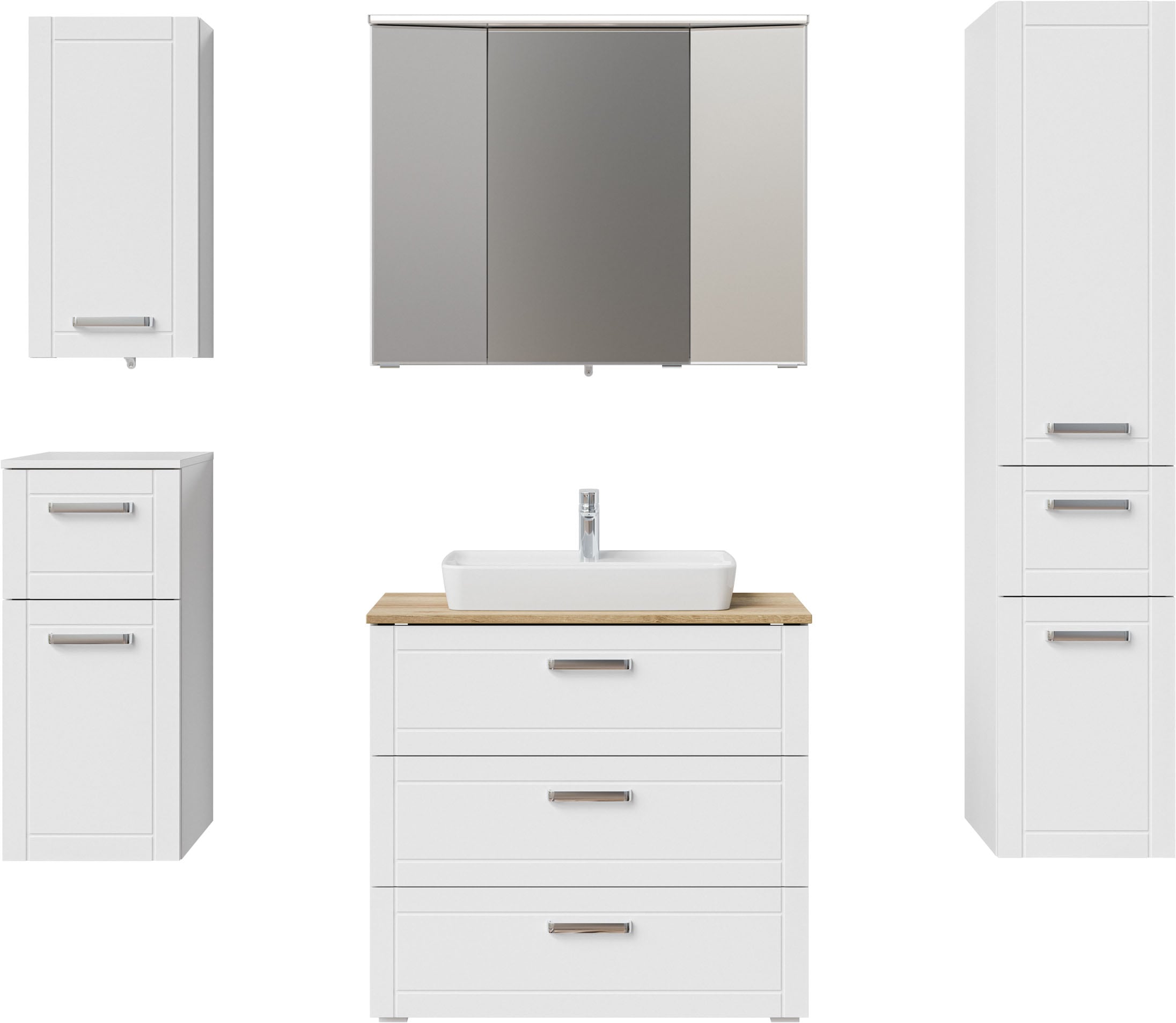 Saphir Badmöbel-Set »Serie 3007,7-teilig, mit Türdämpfern« 7 Stk. tlg.