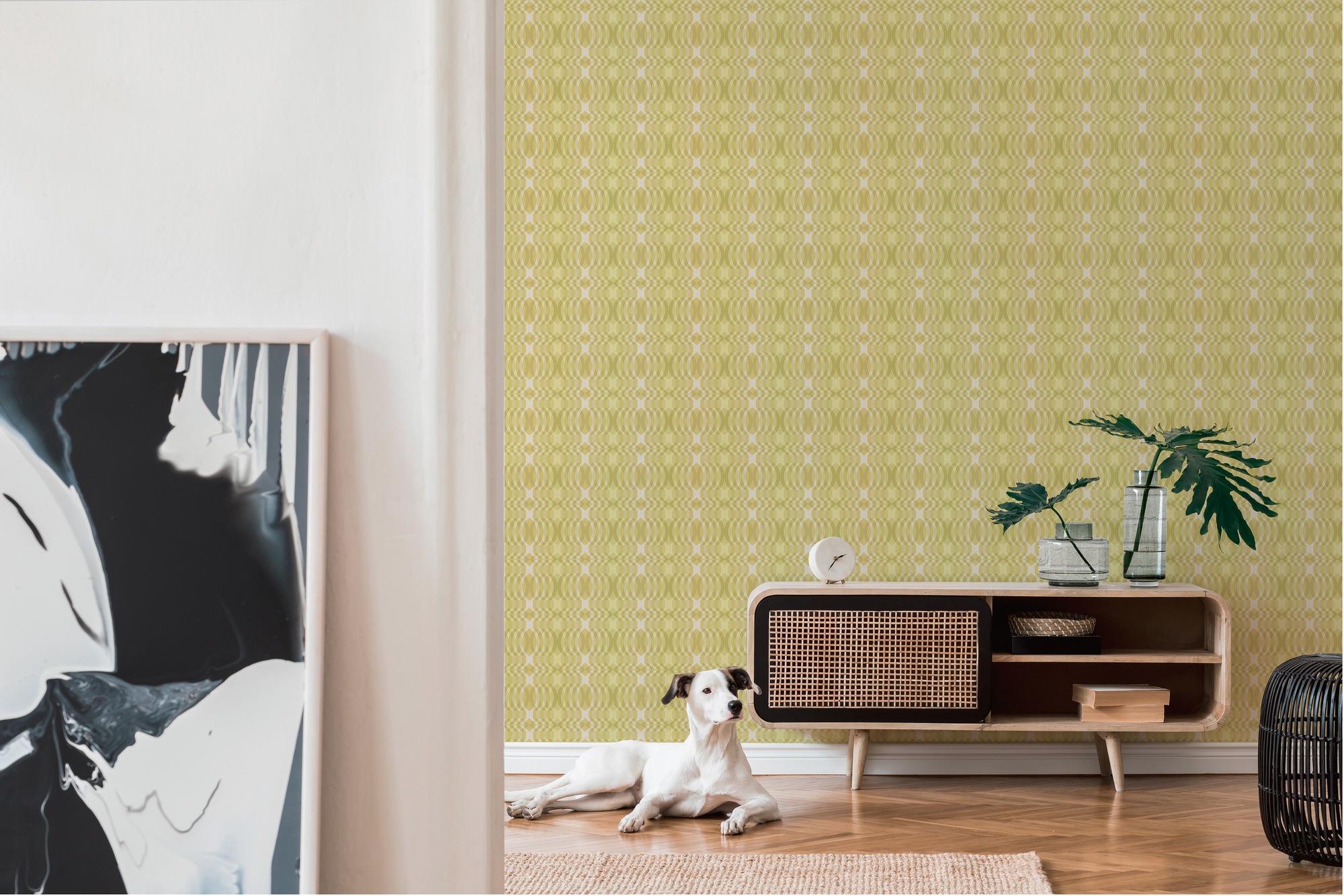 A.S. Création Vliestapete »Retro Chic 3D-Tapete Mustertapete Wellenoptik 3D« matt strukturiert Vliestapete Comic für Schlafzimmer Küche Wohnzimmer 3D Design modern