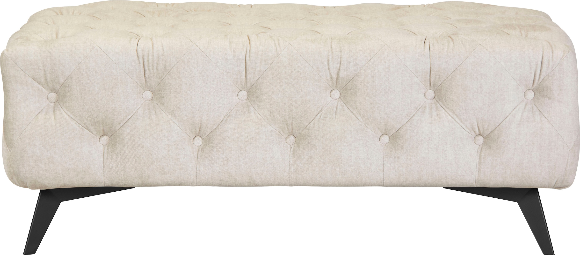 Home affaire Polsterhocker "Glynis" aufwändige Knopfheftung, moderne Cheste günstig online kaufen