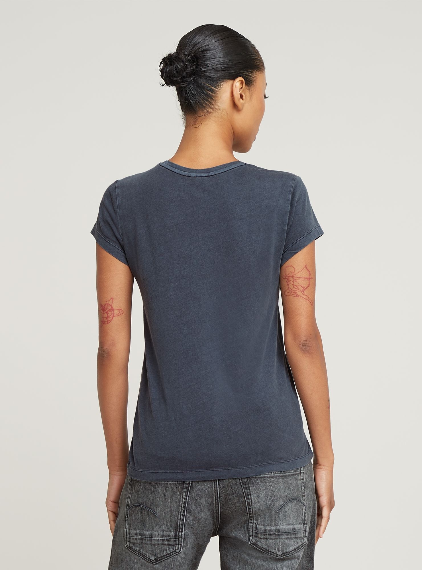 G-STAR T-Shirt "Overdyed Eyben Slim V T-Shirt 2.0" günstig online kaufen