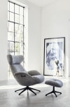 FLEXLUX Relaxsessel »Relaxchairs drehbar, & Premium | Fuß schwarz Rücken- More«, Komfort, BAUR Kopfteilverstellung