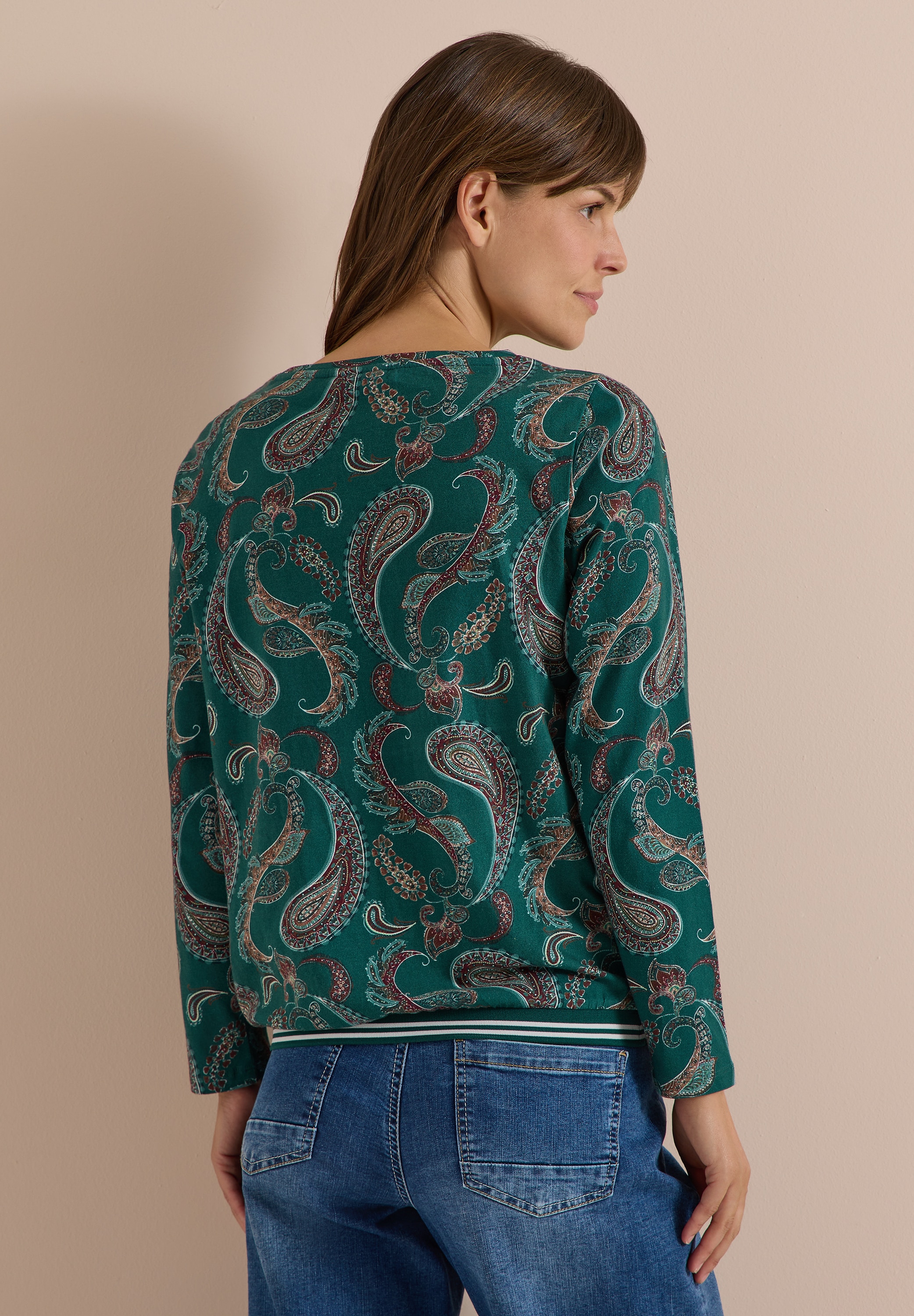 Cecil Langarmshirt mit U-Boot-Ausschnitt