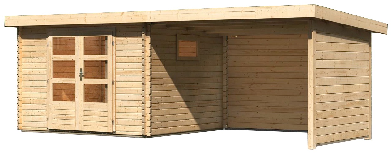 WOODFeeling Gartenhaus "Trittau 3", mit Anbaudach günstig online kaufen