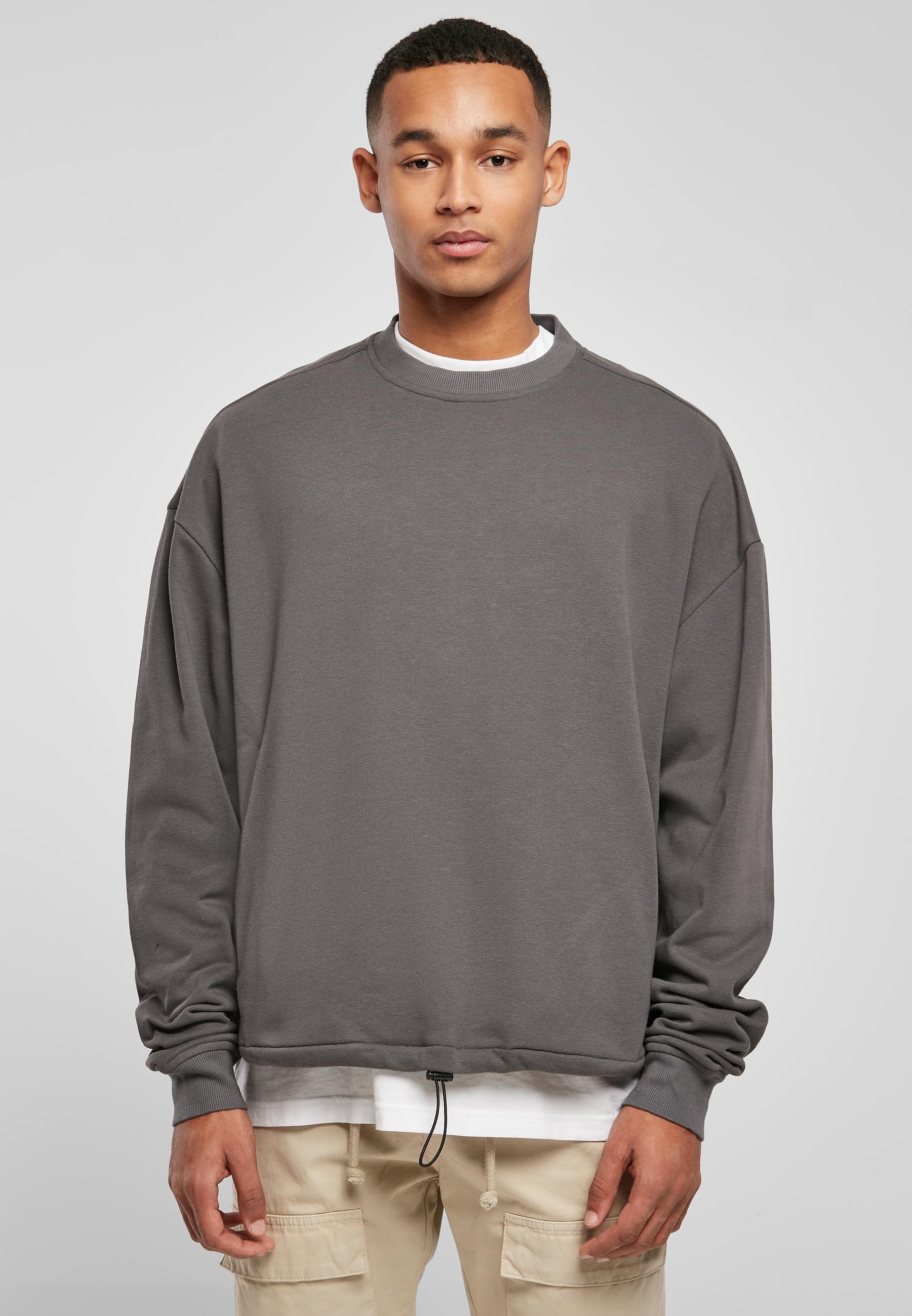 URBAN CLASSICS Rundhalspullover »Urban Classics Herren Sport Crew«, (1 tlg.)