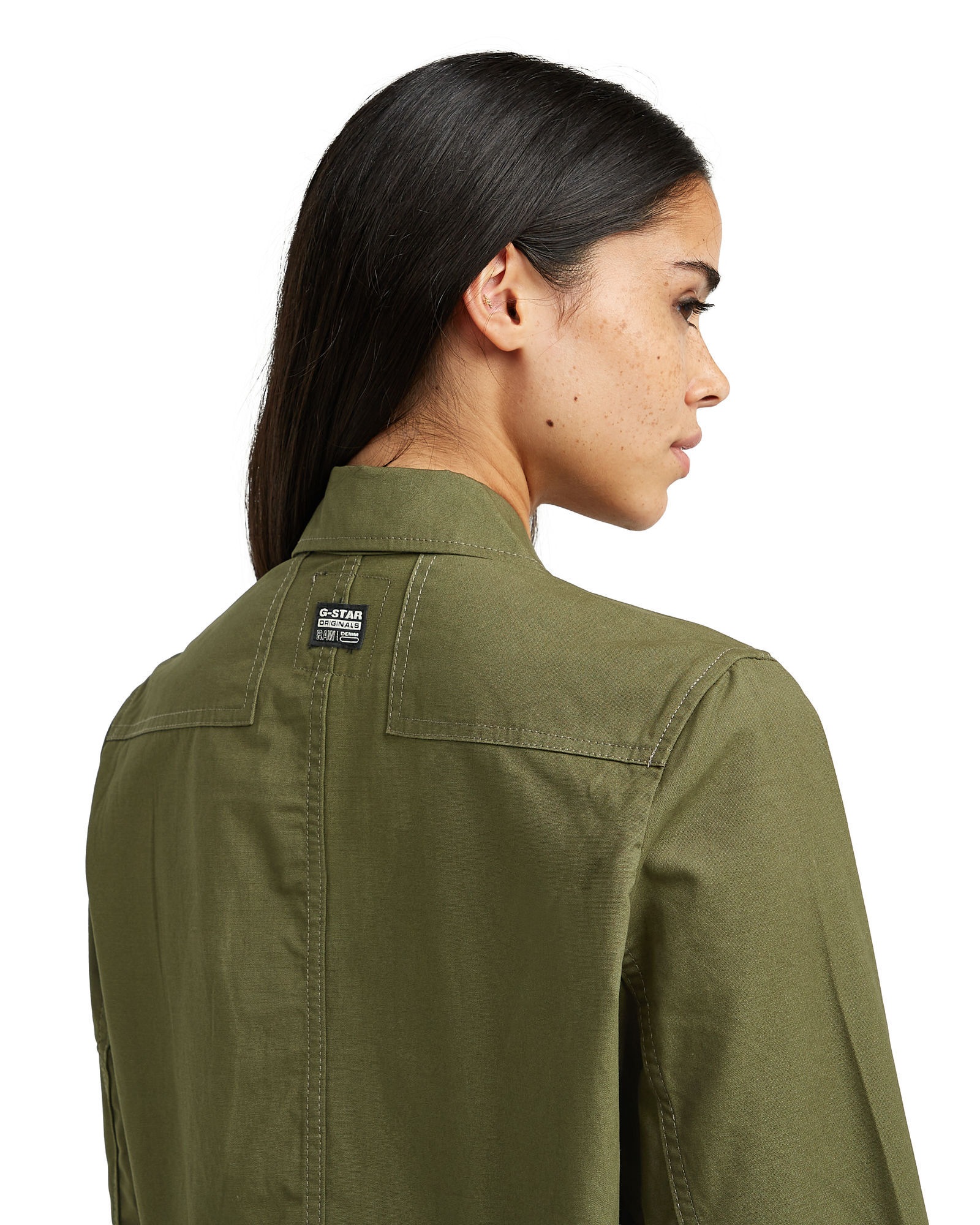 G-star pour femme. D20661-9288-B230 Overall Multi Zip Winter green (XXS), Casuel, Vert, Coton, Manche longue 3