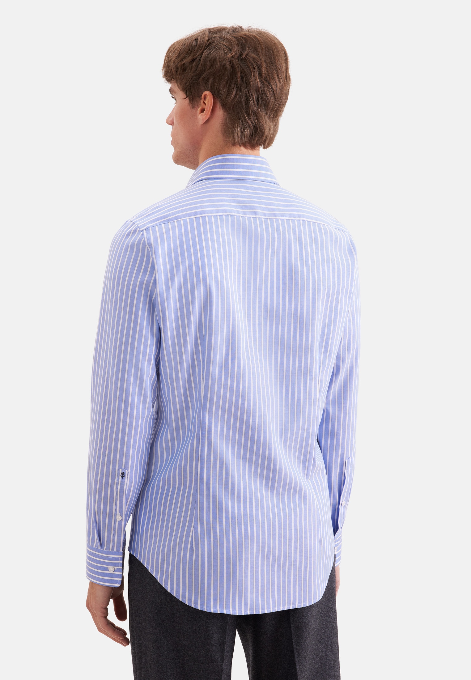 seidensticker Businesshemd »Schwarze Rose« Slim 1/1 Kentkragen Gestreift