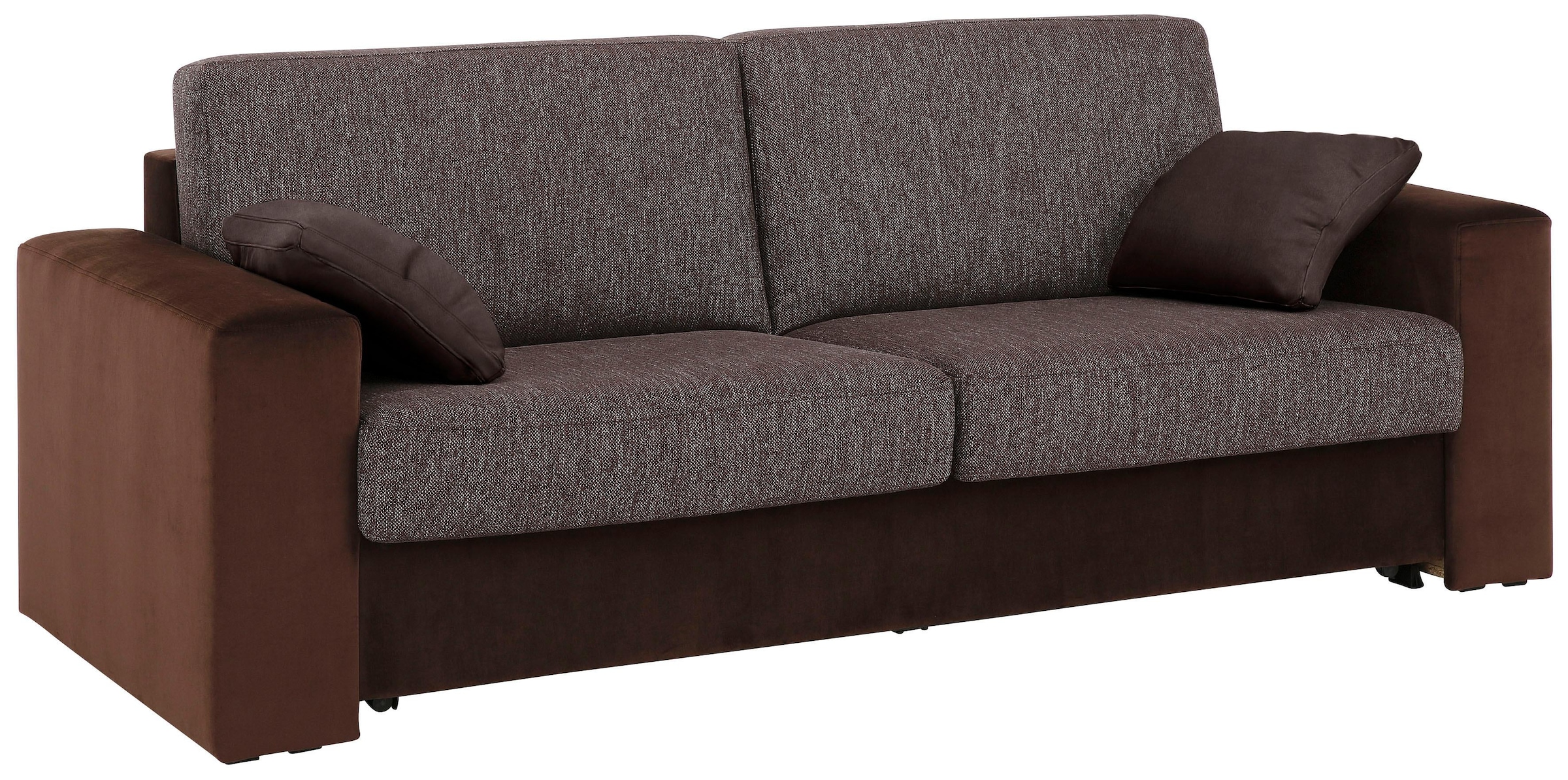 Home affaire Schlafsofa »Roma Matratzenhöhe 14 cm«, Dauerschlaffunktion, mit Unterfederung, Lattenrost, Matratze