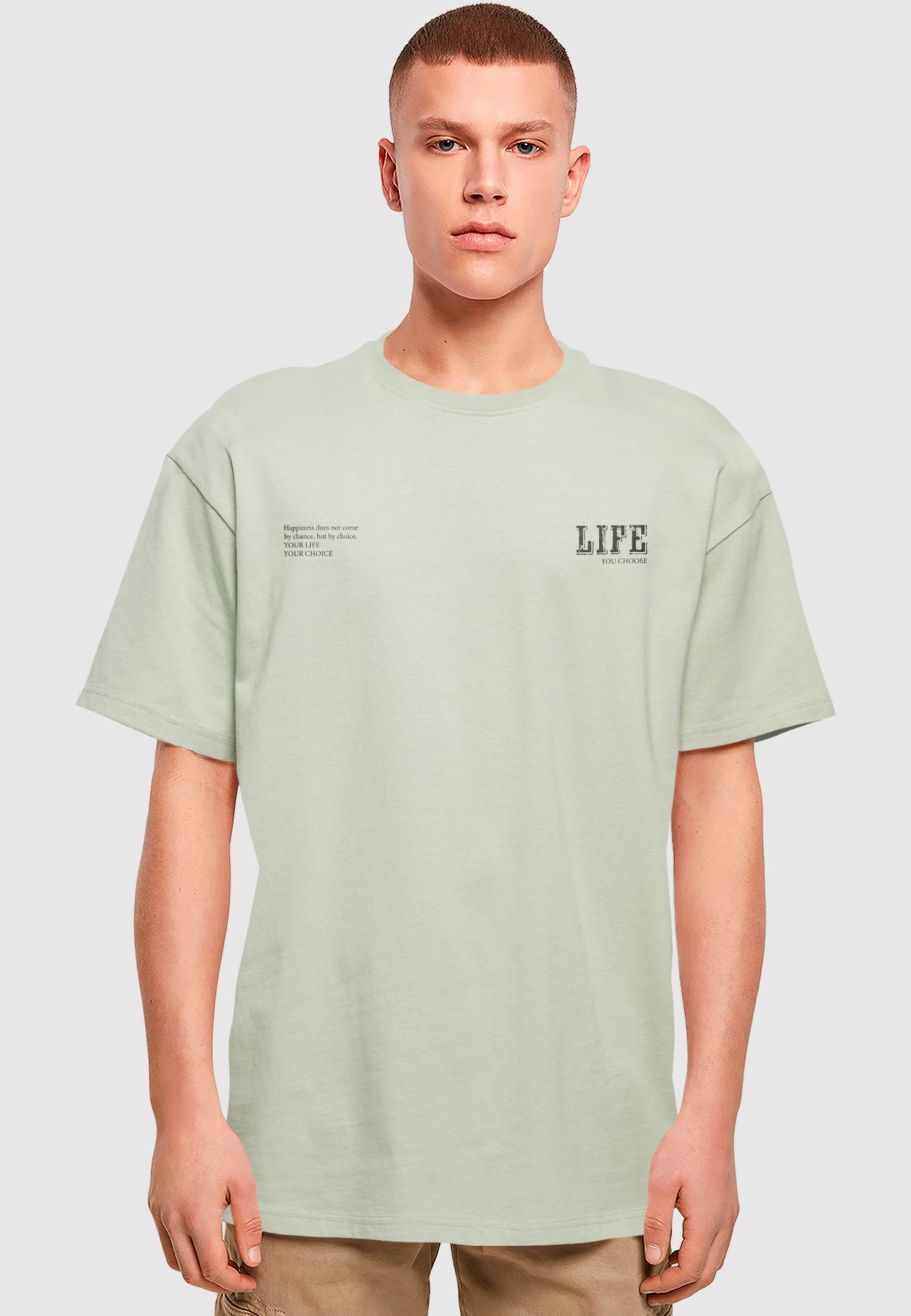 Merchcode T-Shirt »Merchcode Herren Life Heavy Oversized Tee«, (1 tlg.)