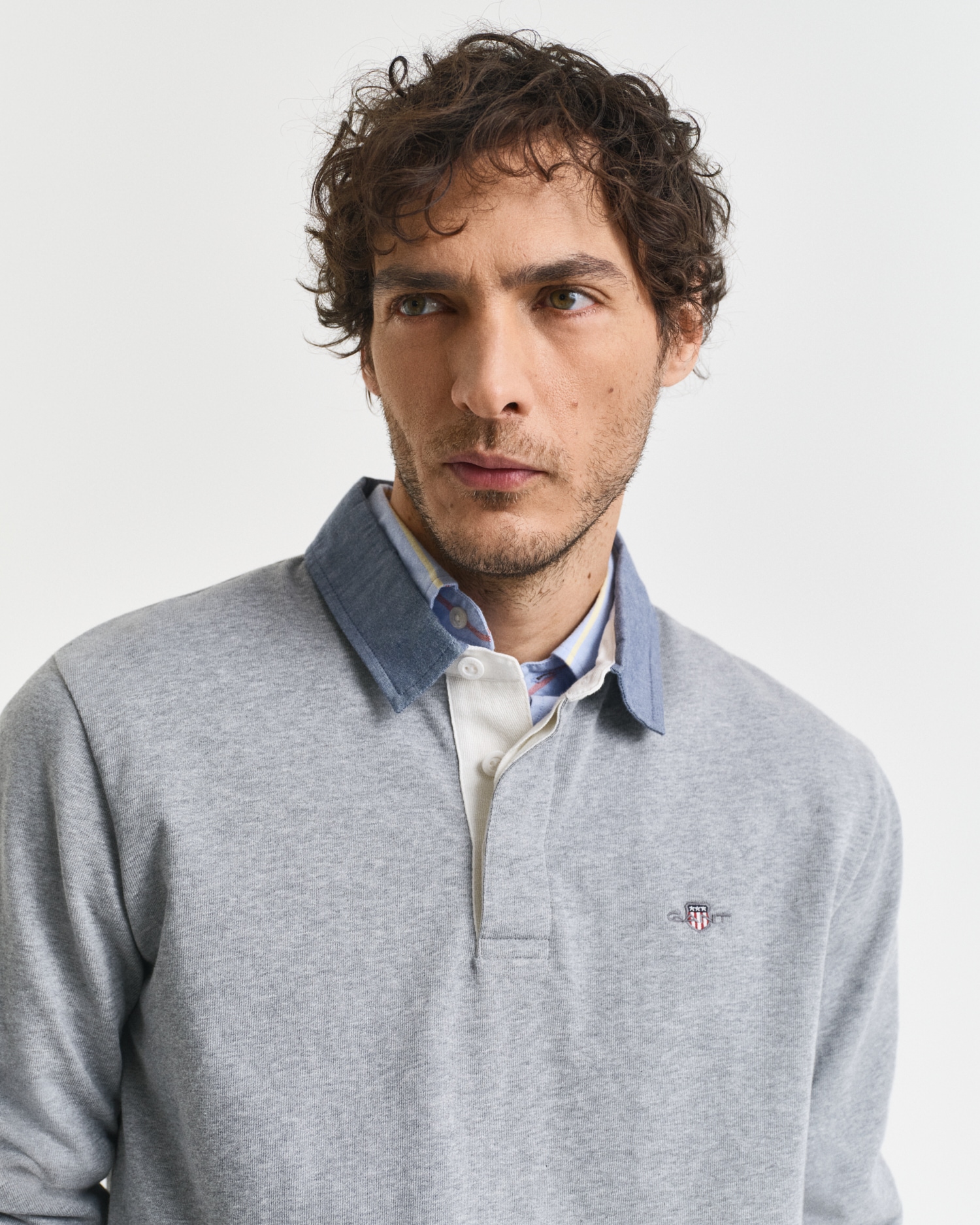 Gant Langarm-Poloshirt »REG CHAMBRAY HEAVY RUGGER«