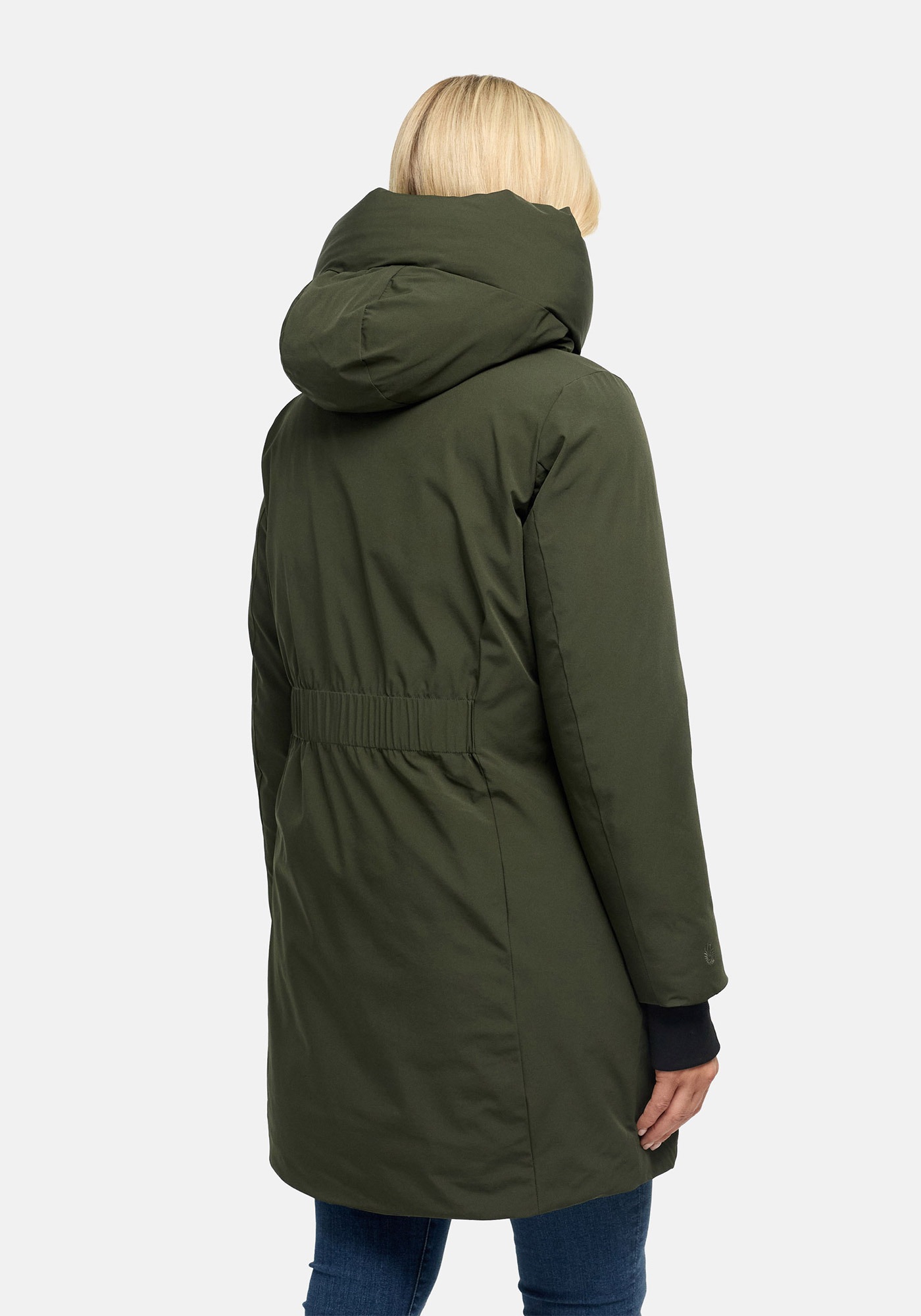 Marikoo Winterjacke »Polarhäschen« mit Kapuze Wintermantel mit Kapuze, Stehkragen, taillierte Rückenpartie