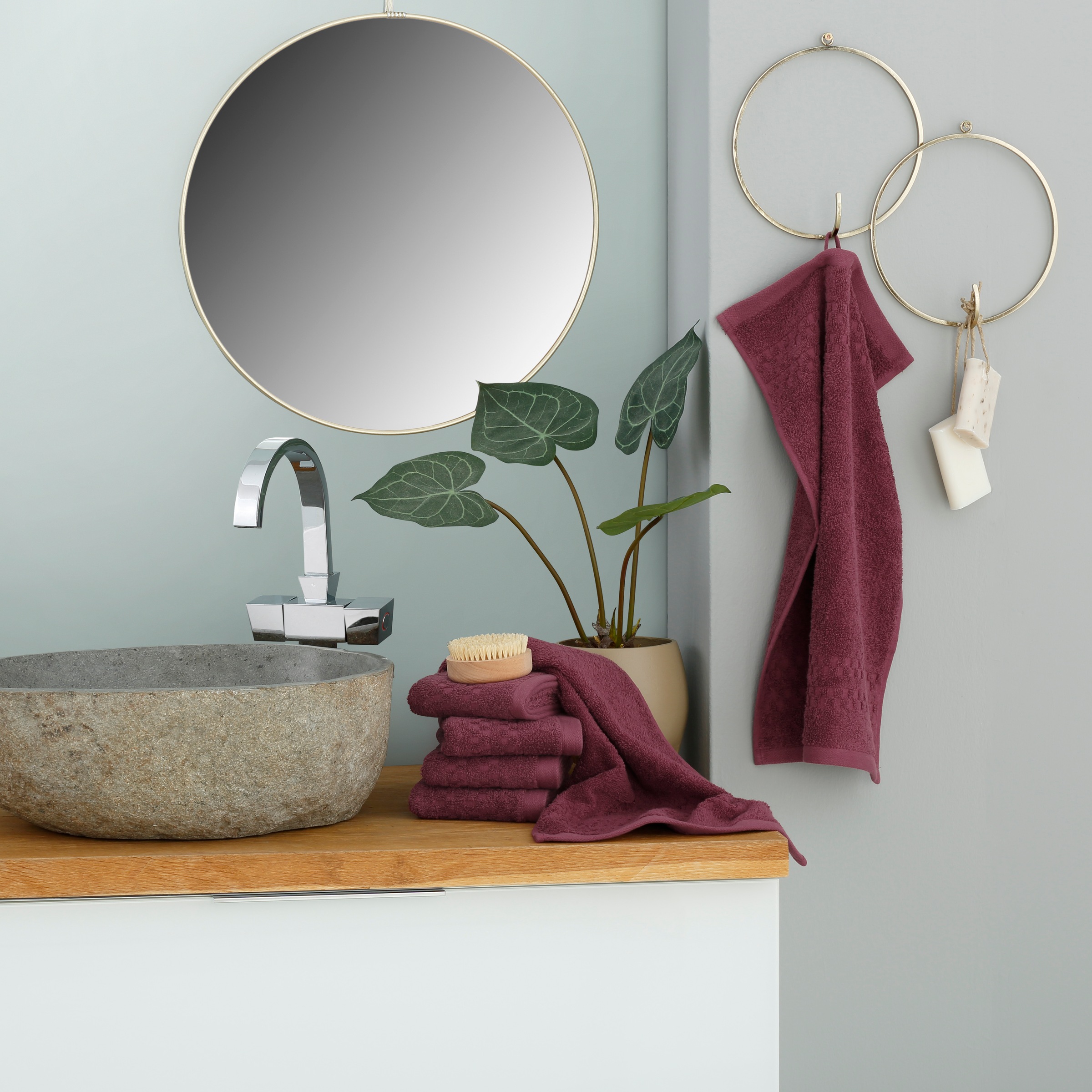 my home Gästehandtücher "Regona, Gästehandtücher 30x50cm, flauschig und wei günstig online kaufen