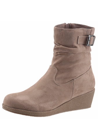 Stiefelette, mit Raffungen am slouchy Schaft