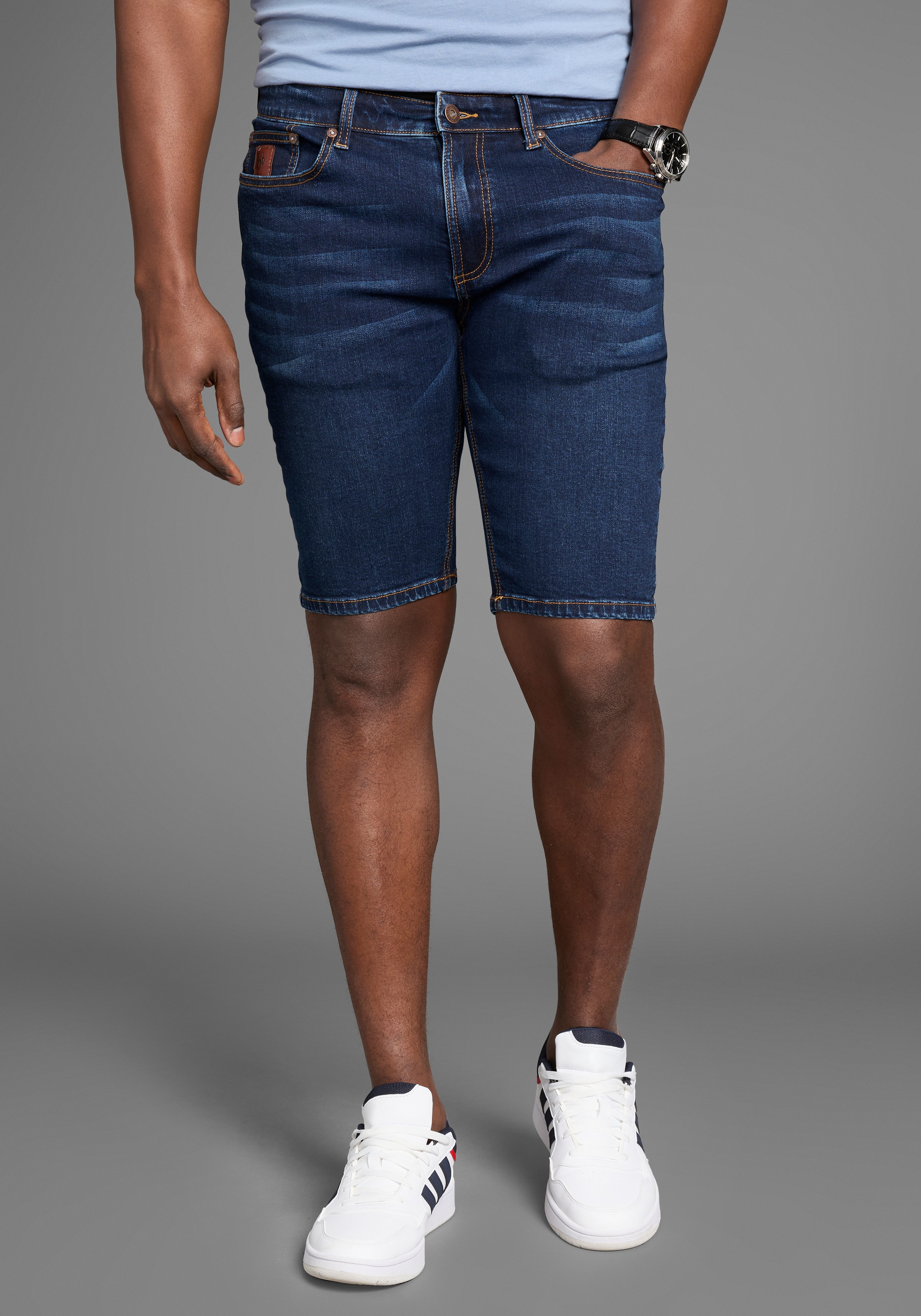 Bruno Banani Jeansshorts "Hutch-Shorts" gerade geschnittene kurze Beine, ni günstig online kaufen