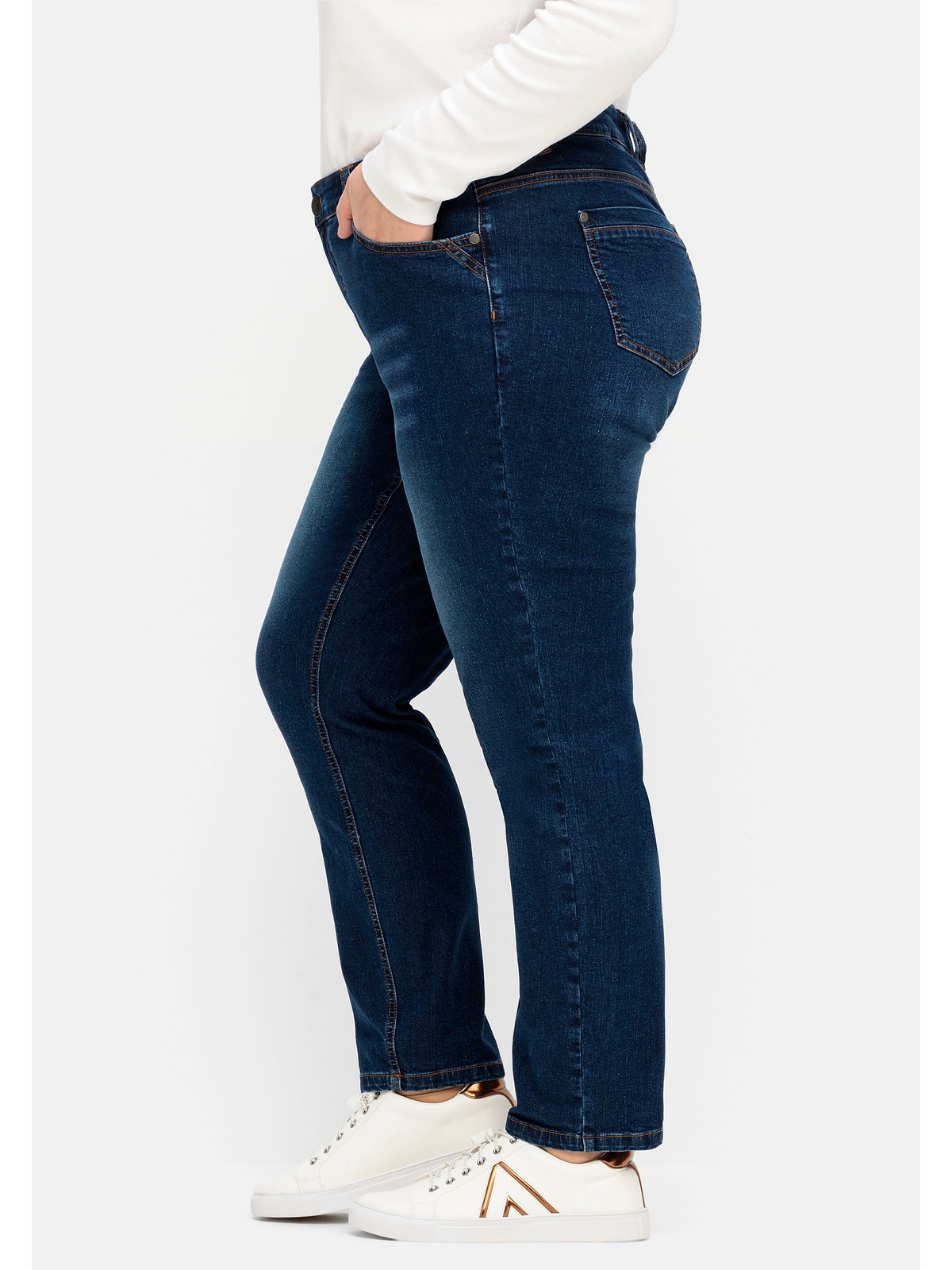 Sheego Stretch-Jeans Five-Pocket-Stil BAUR bestellen | Größen«, im »Große
