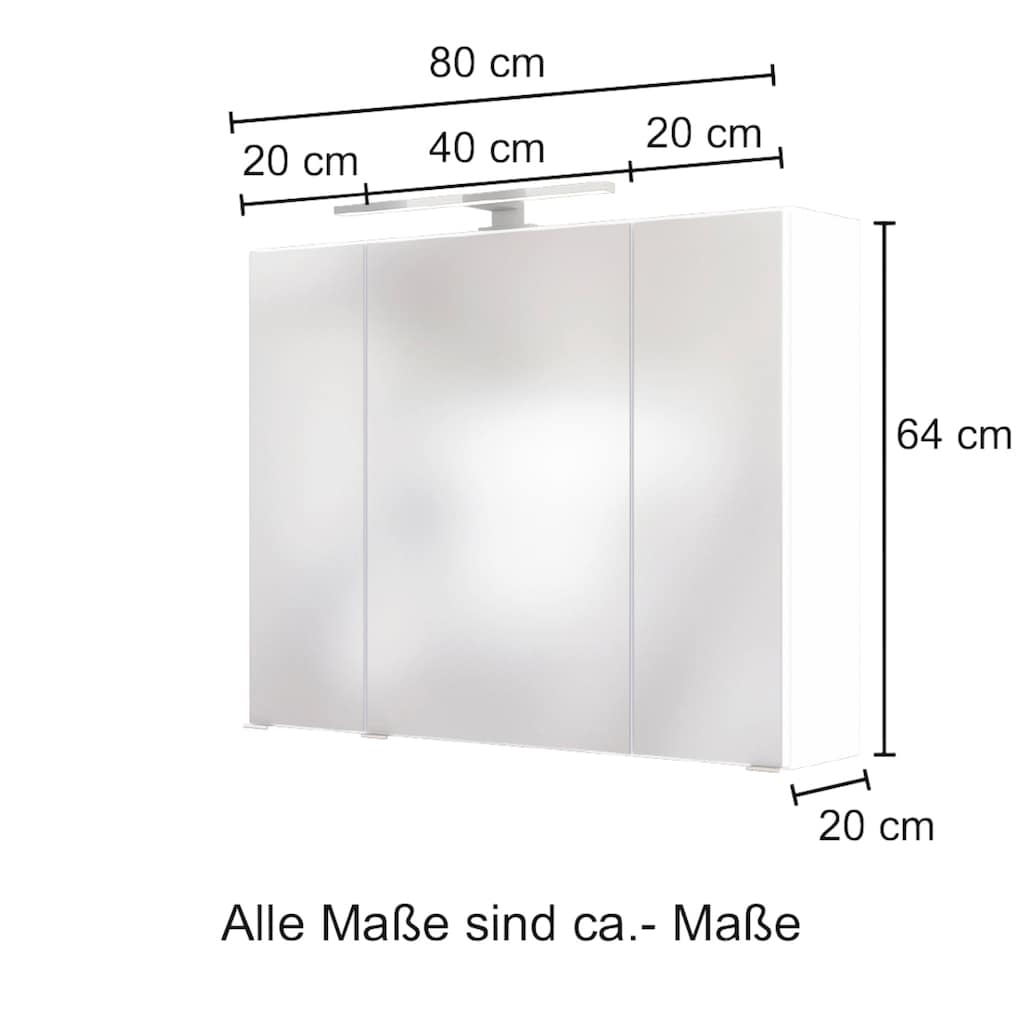 HELD MÖBEL Spiegelschrank »Baabe«