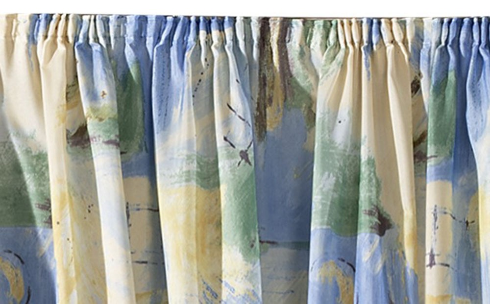 Thumbnail - Weckbrodt Vorhang "Matteo" Kräuselband 1 Stk. tlg. Satin, bedruckt, leichte Qualität, mit Raffhalter, Gardine, Store