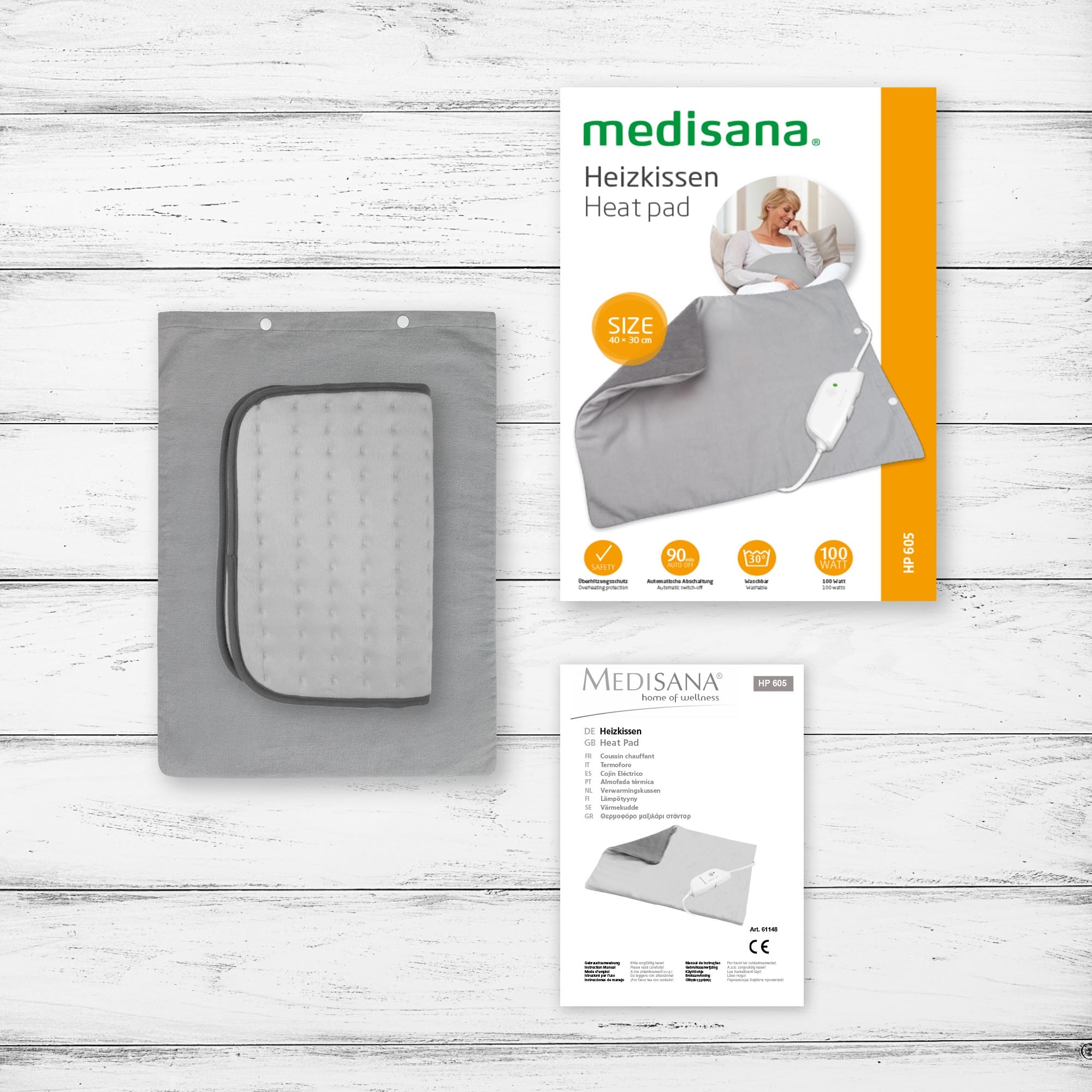 Medisana Heizkissen »HP 605« 4 Stufen, Überhitzungsschutz, automatische Abschaltung, 100 Watt