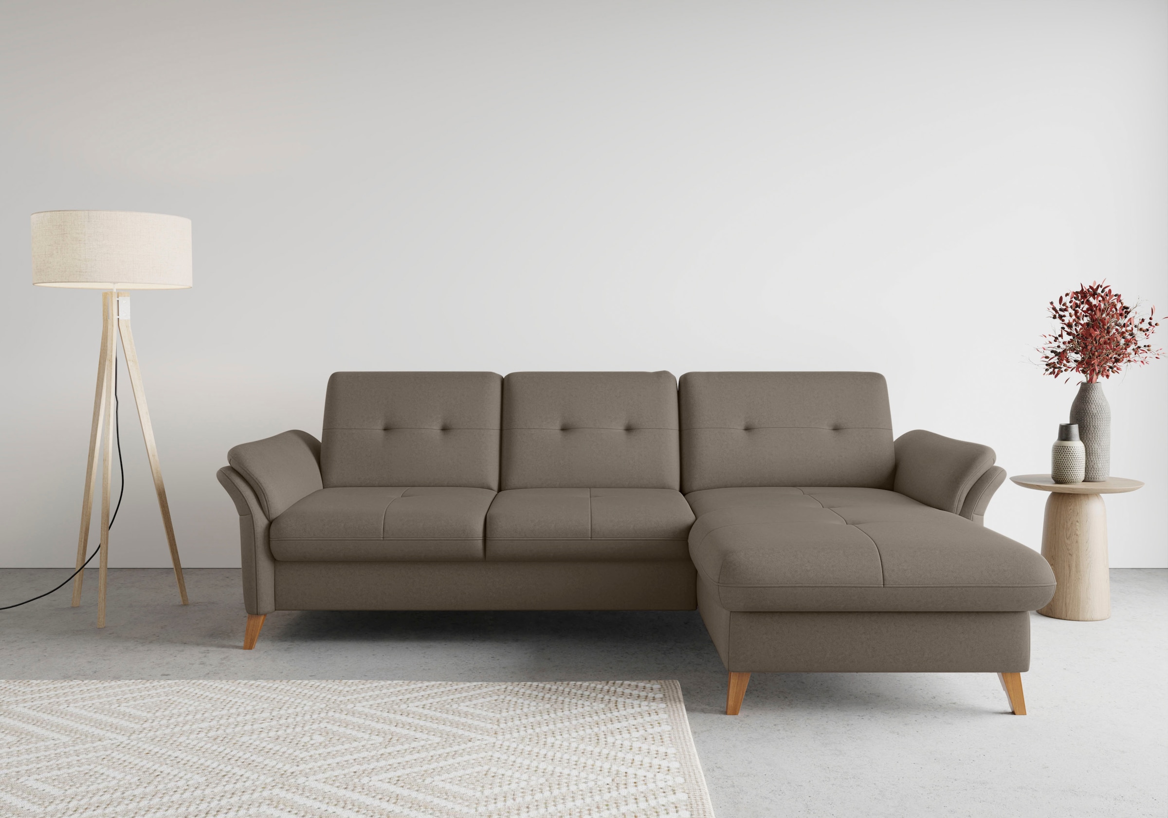 sit&more Ecksofa "Göteborg", Sitztiefenverstellung und Federkern, wahlweise günstig online kaufen
