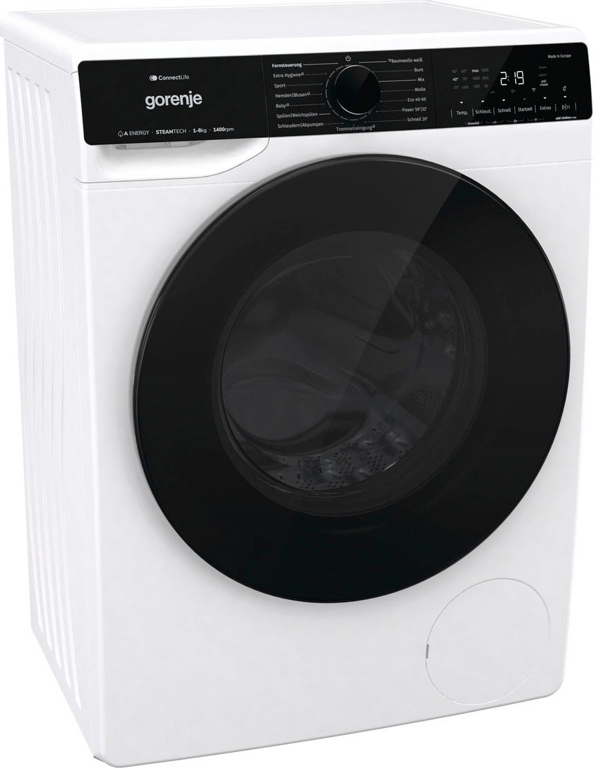 GORENJE Waschmaschine "WPNA 84 SATSWIFI", WPNA 84 SATSWIFI, 8 kg, 1400 U/min, SlimLine - nur 46,5 cm tief