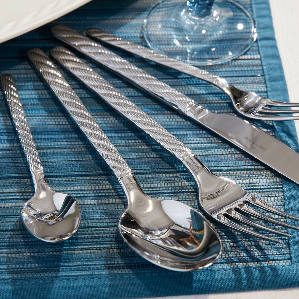 Villeroy & Boch Tafelmesser »Tafelmesser Montauk 237 mm 6er Set silber« Spülmaschinenfest