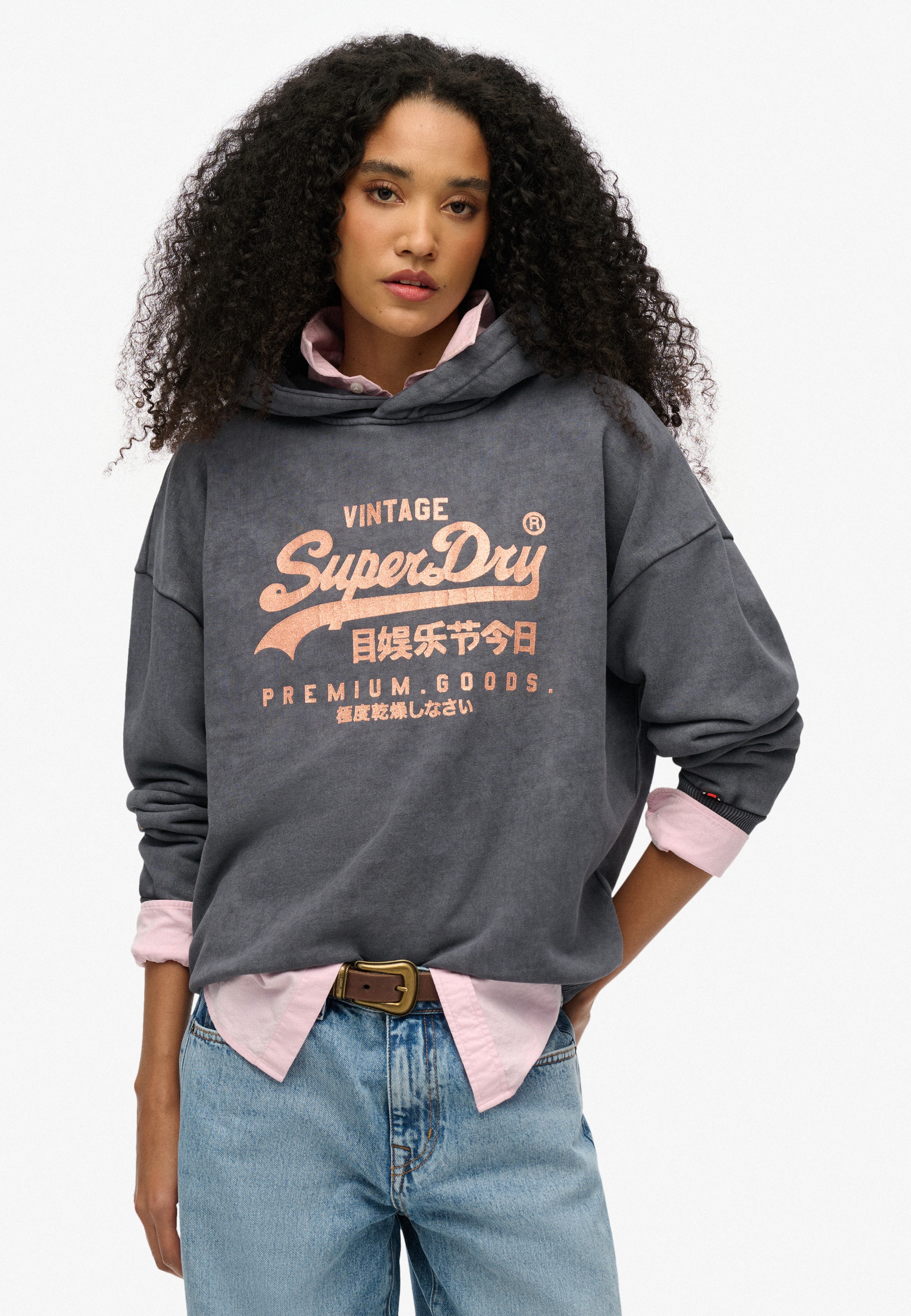 Superdry "VL METALLIC RELAXED HOOD" günstig online kaufen